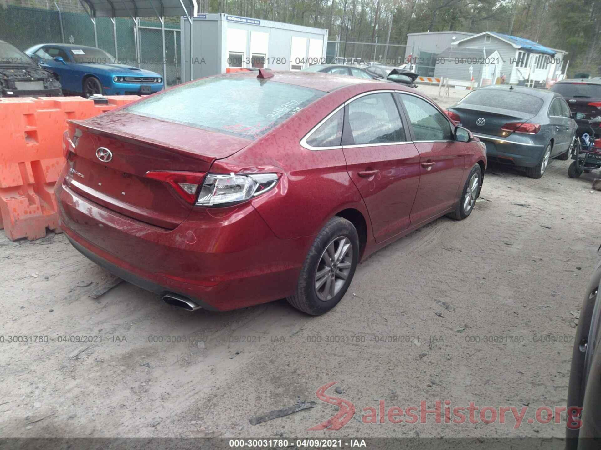 5NPE24AF7GH361183 2016 HYUNDAI SONATA