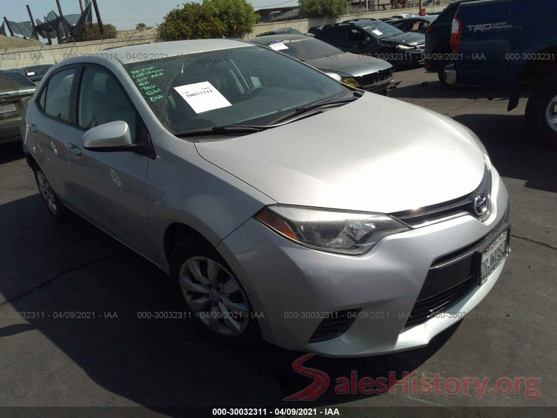 5YFBURHE8GP454918 2016 TOYOTA COROLLA