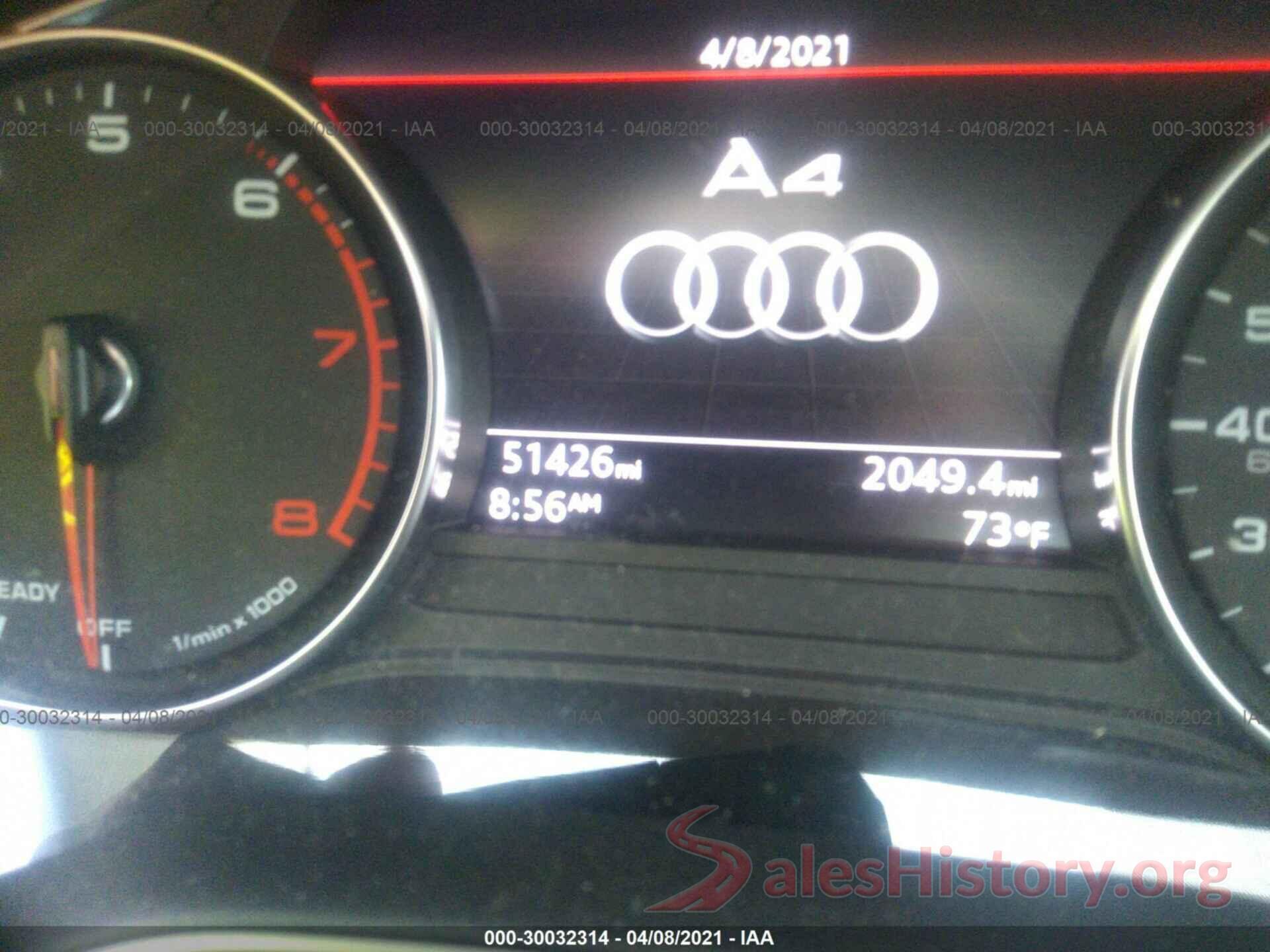 WAUKMAF4XJA107787 2018 AUDI A4