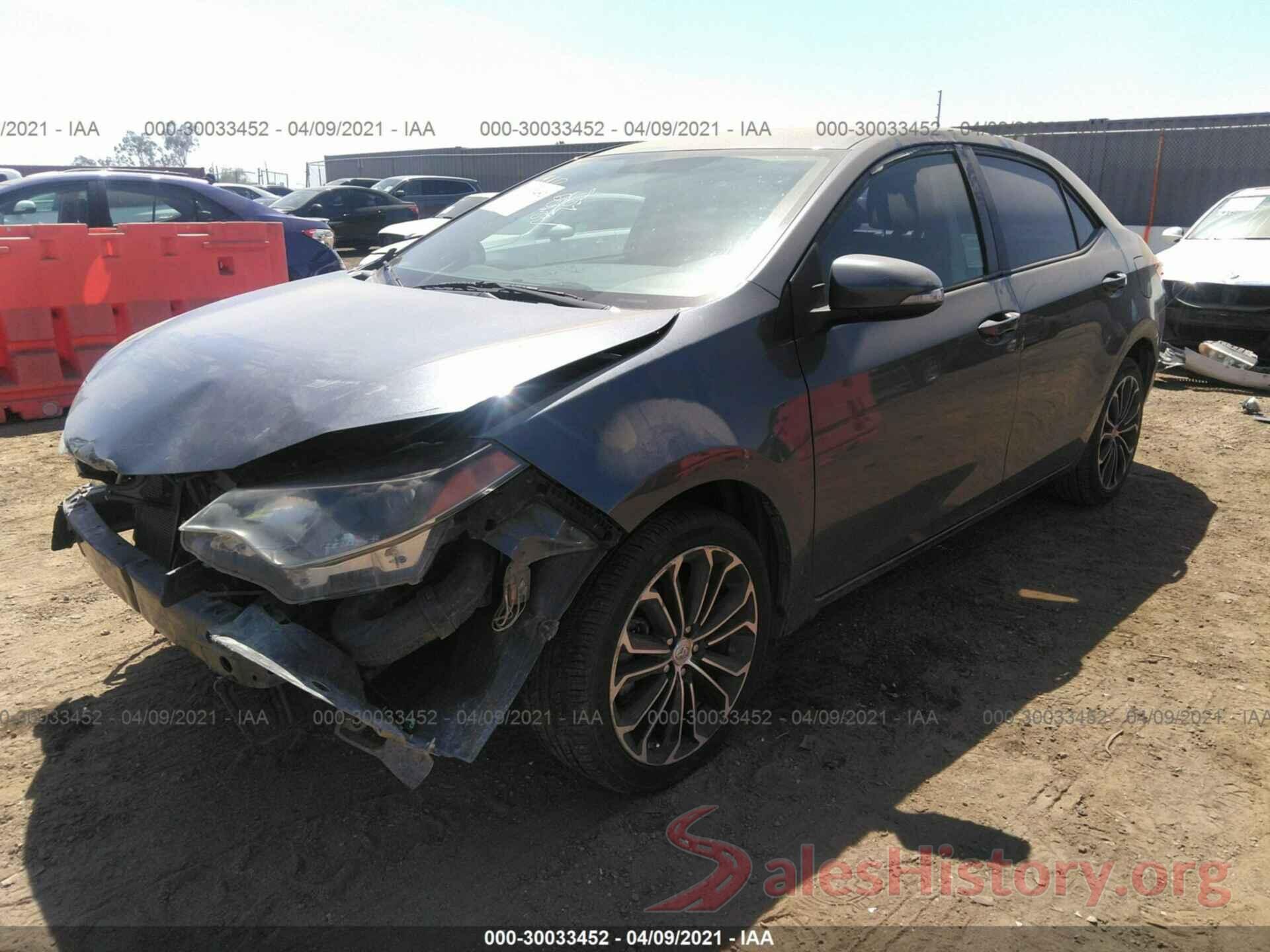 5YFBURHE6GP452763 2016 TOYOTA COROLLA