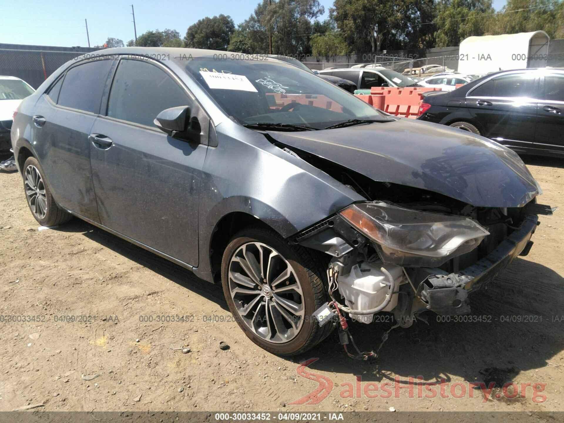 5YFBURHE6GP452763 2016 TOYOTA COROLLA