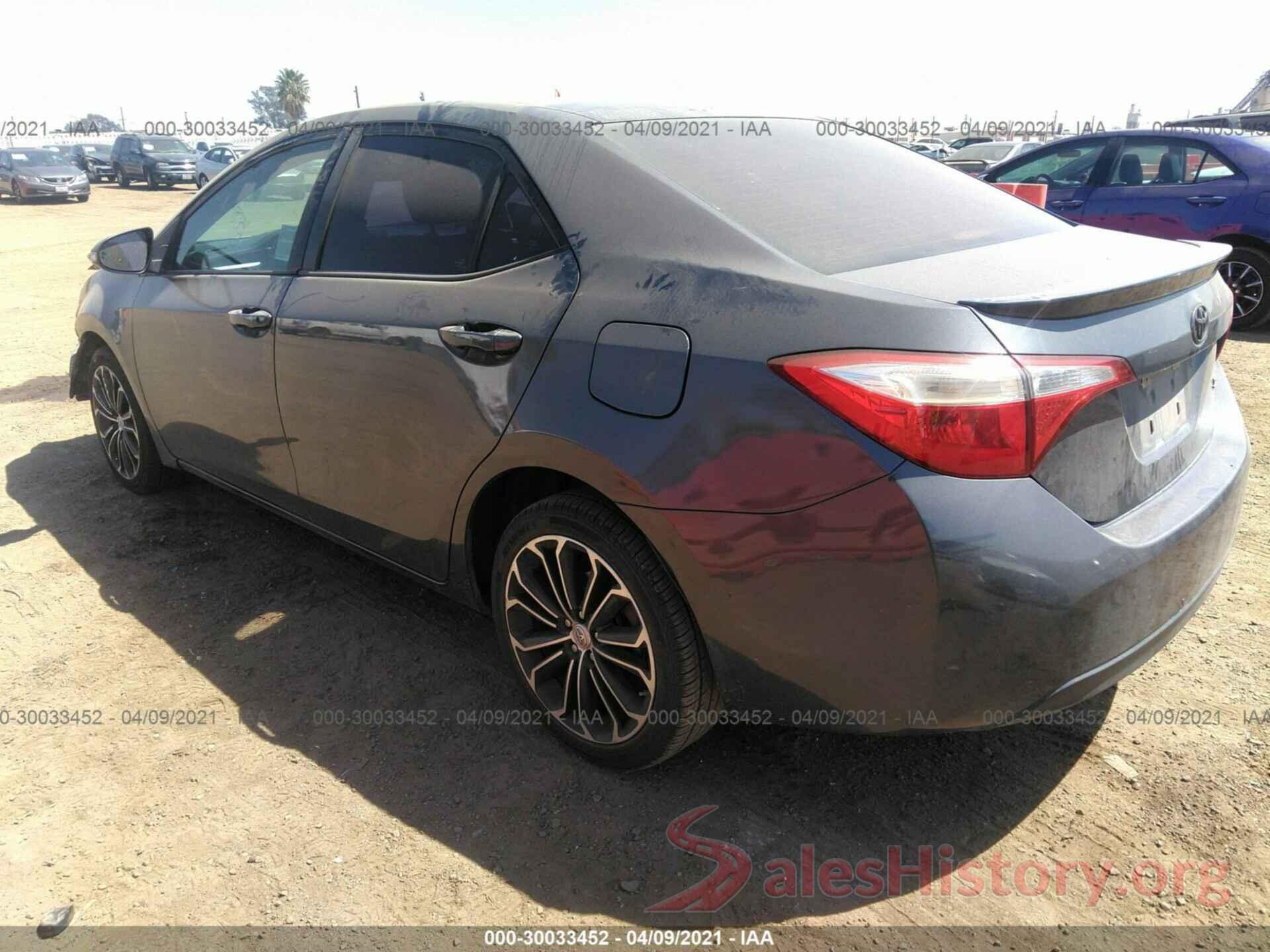 5YFBURHE6GP452763 2016 TOYOTA COROLLA