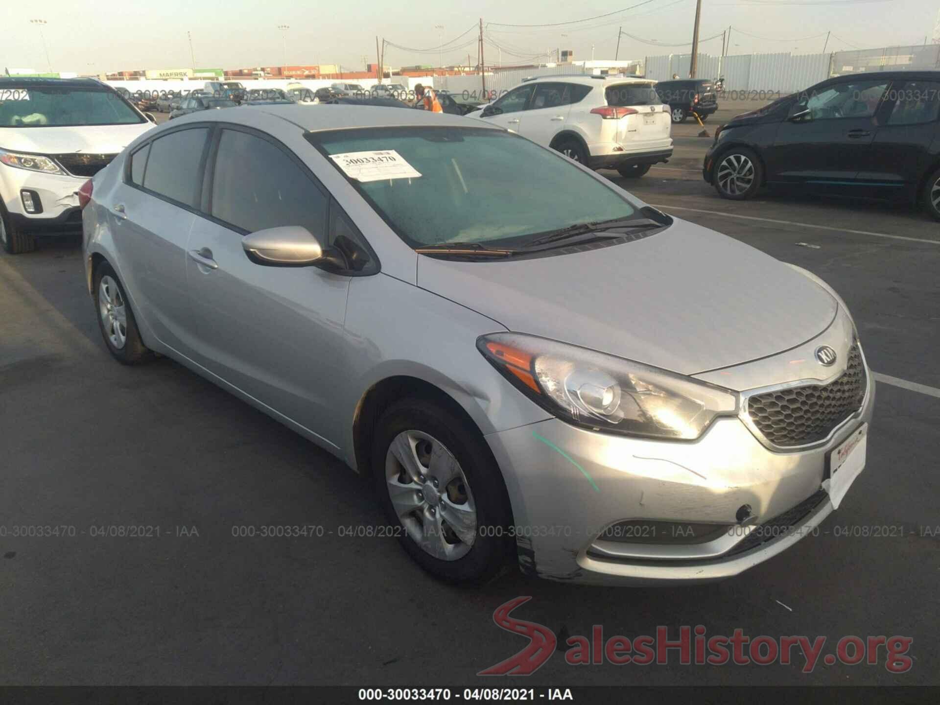 KNAFK4A6XG5580799 2016 KIA FORTE