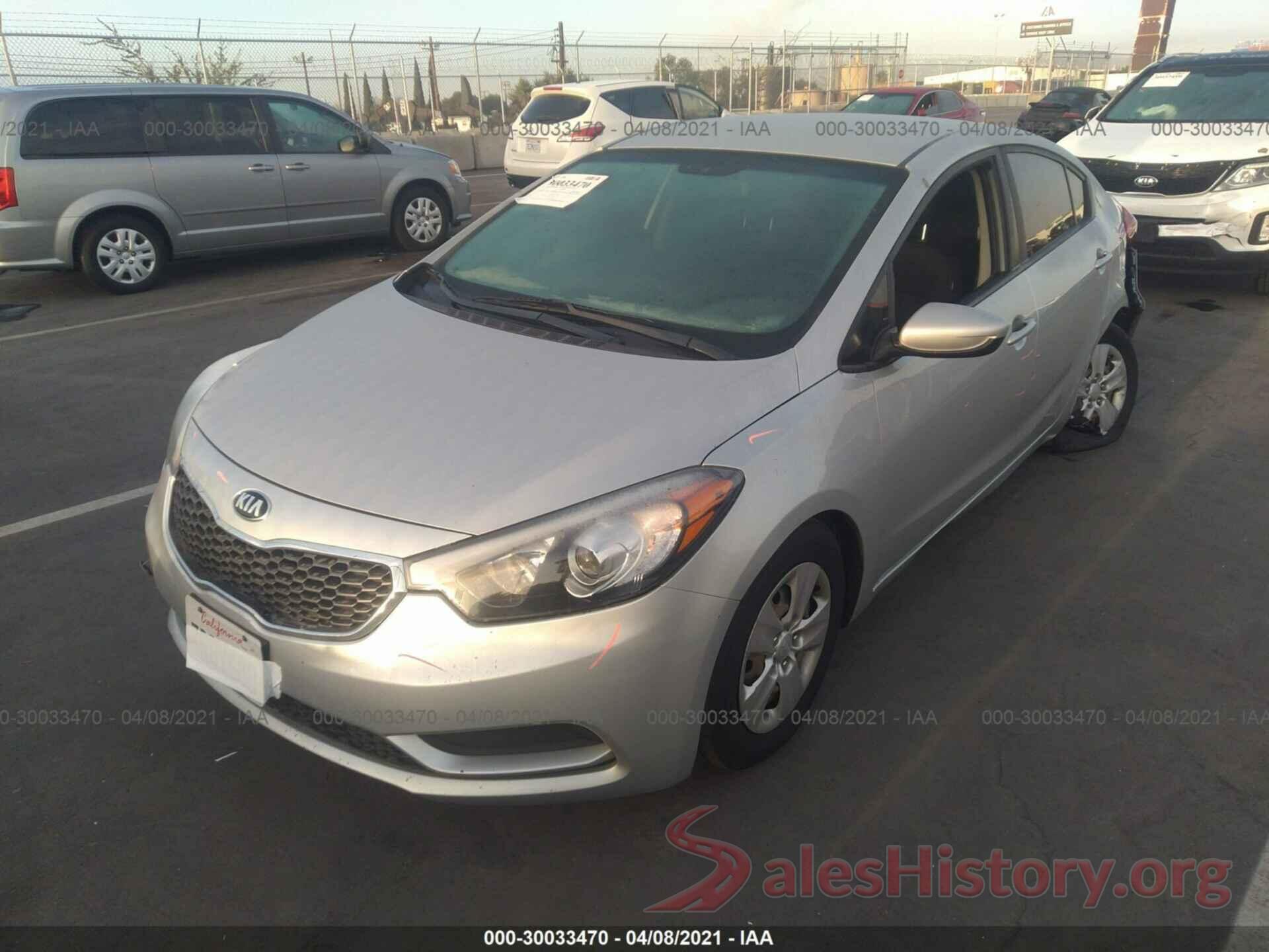 KNAFK4A6XG5580799 2016 KIA FORTE