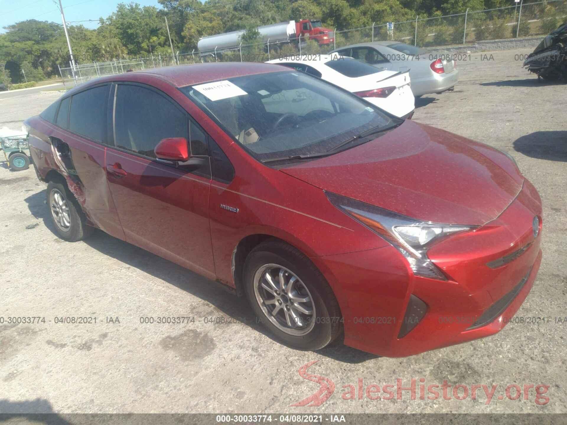 JTDKBRFU2J3593121 2018 TOYOTA PRIUS