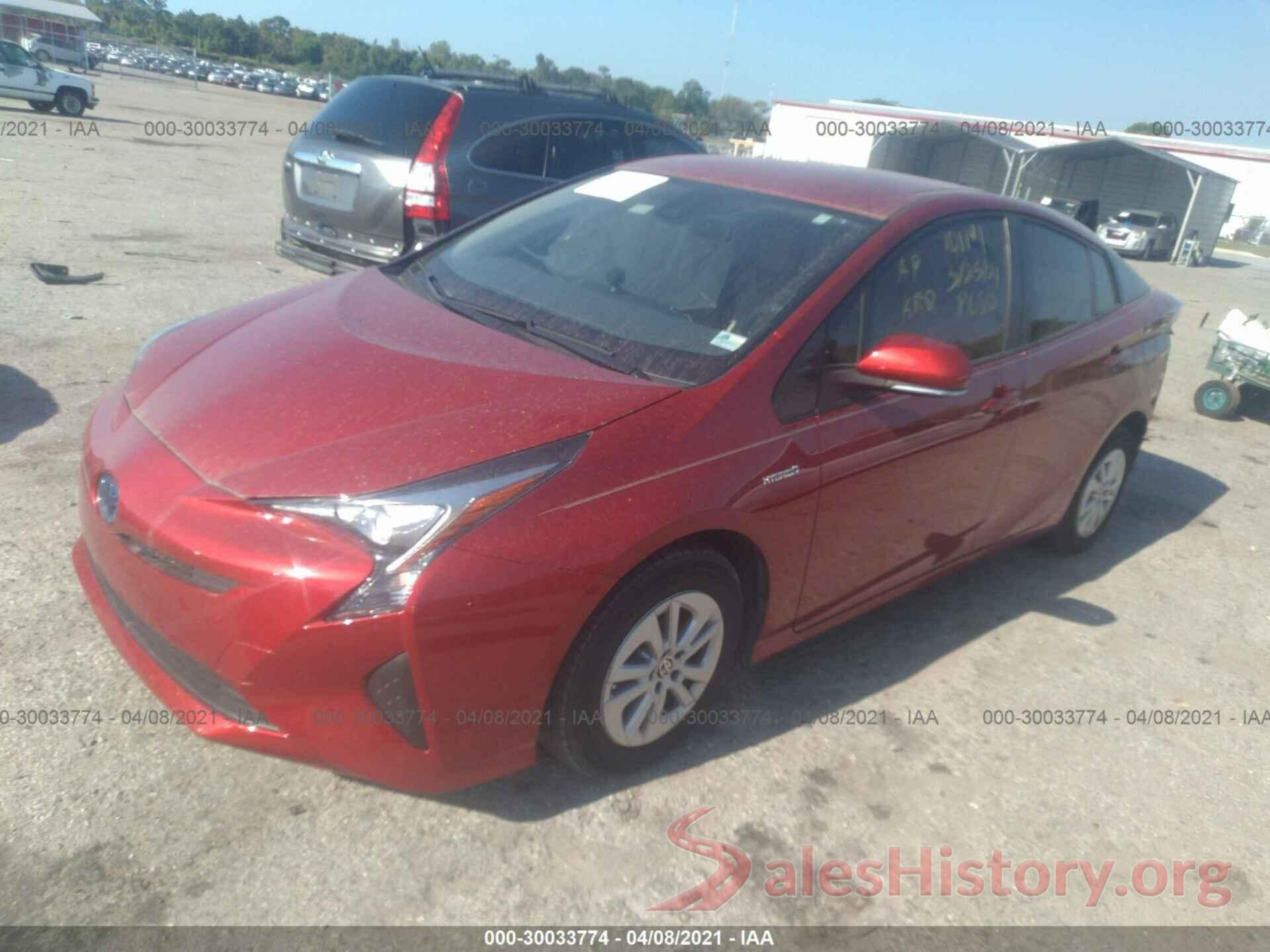 JTDKBRFU2J3593121 2018 TOYOTA PRIUS