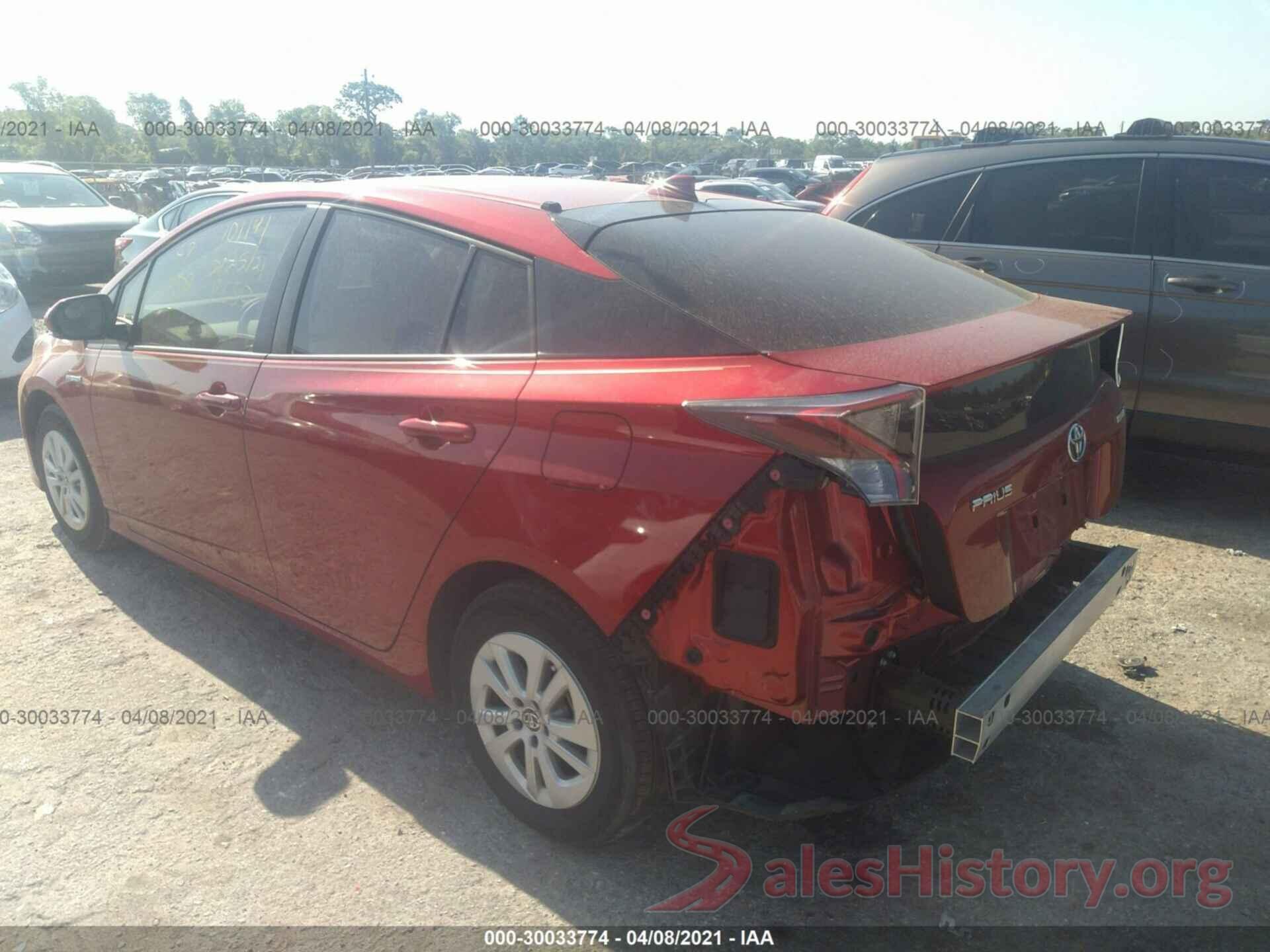 JTDKBRFU2J3593121 2018 TOYOTA PRIUS