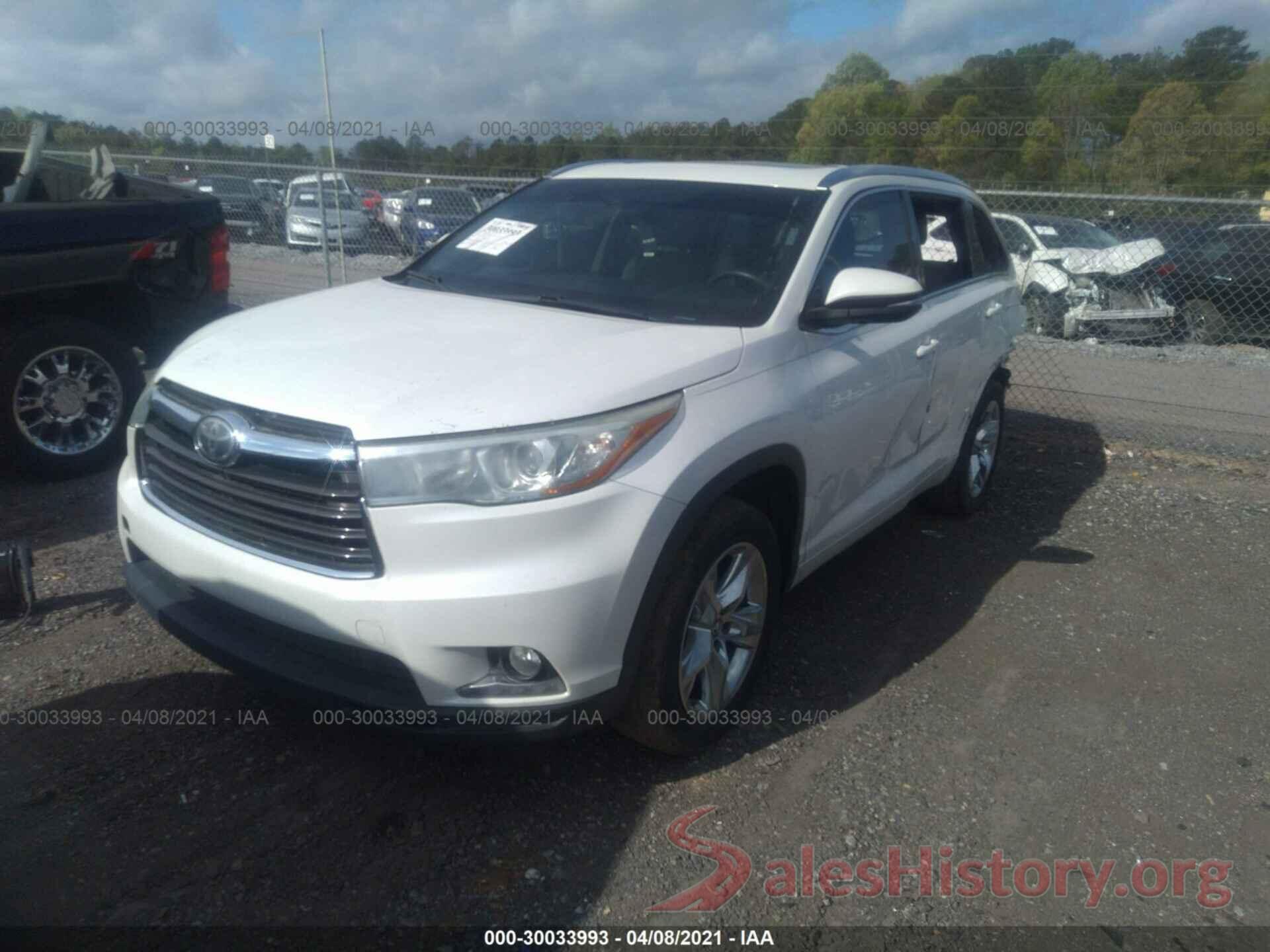 5TDYKRFHXGS156438 2016 TOYOTA HIGHLANDER