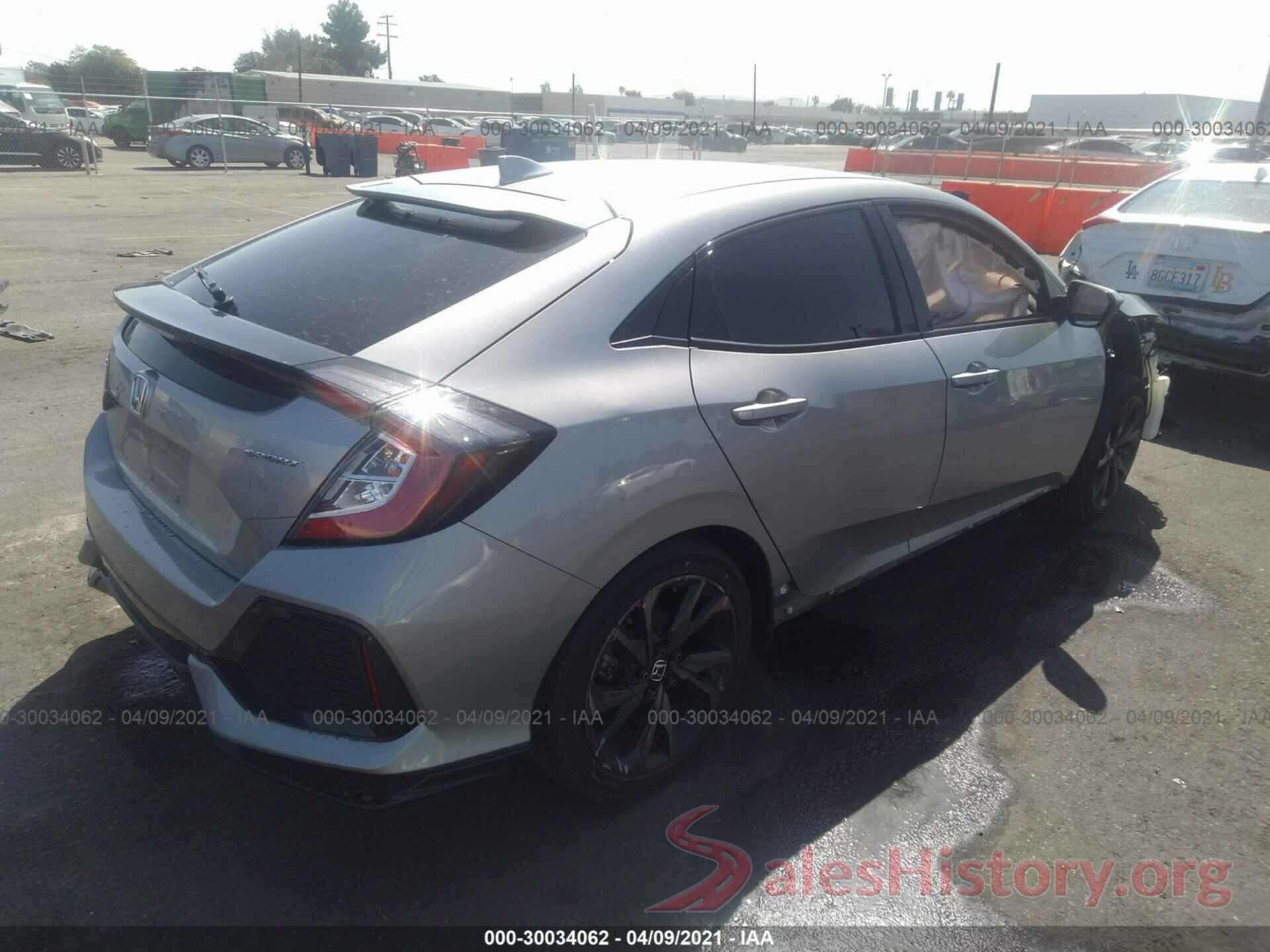 SHHFK7H45JU423338 2018 HONDA CIVIC HATCHBACK