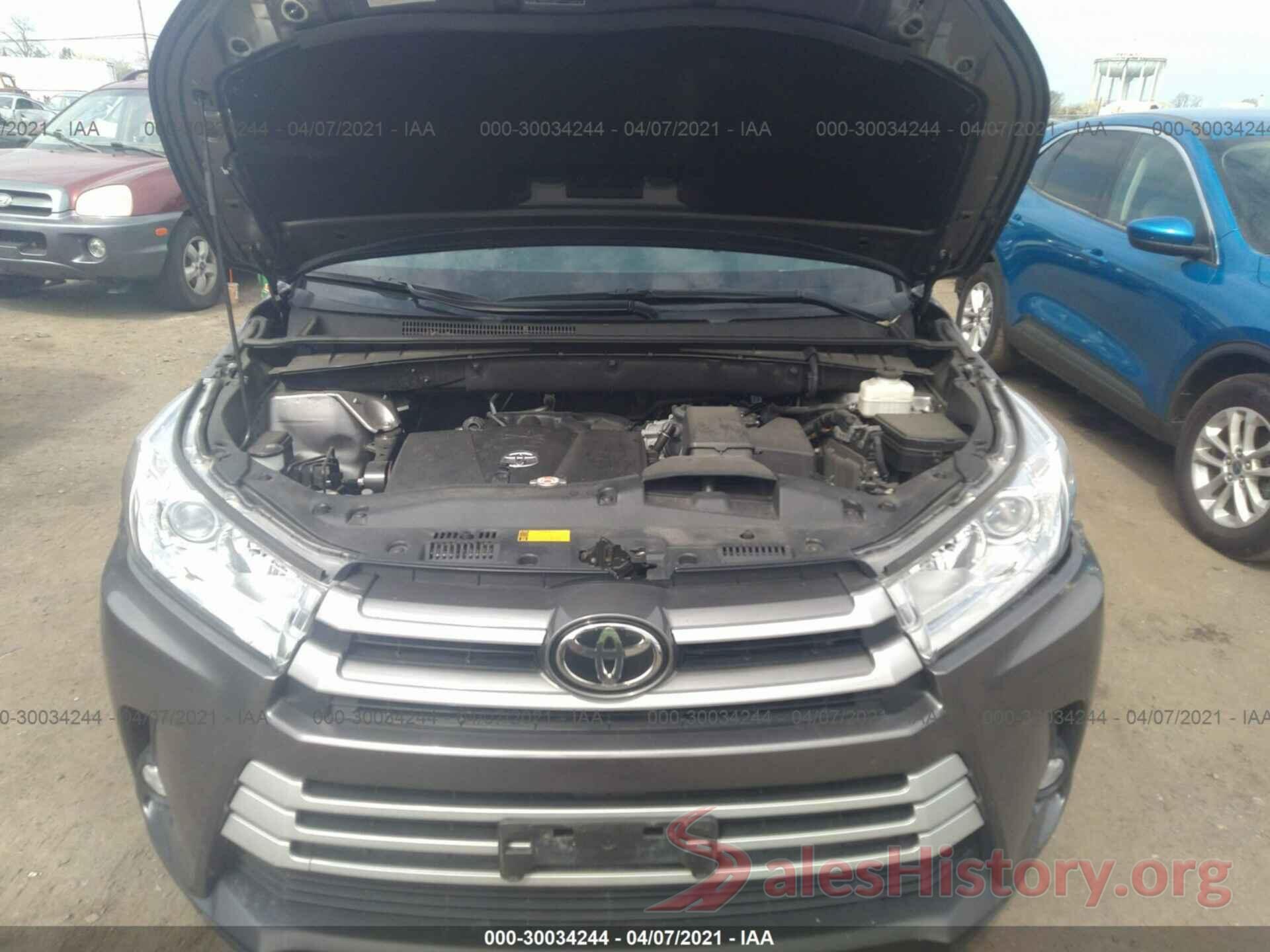 5TDJZRFH5KS594905 2019 TOYOTA HIGHLANDER