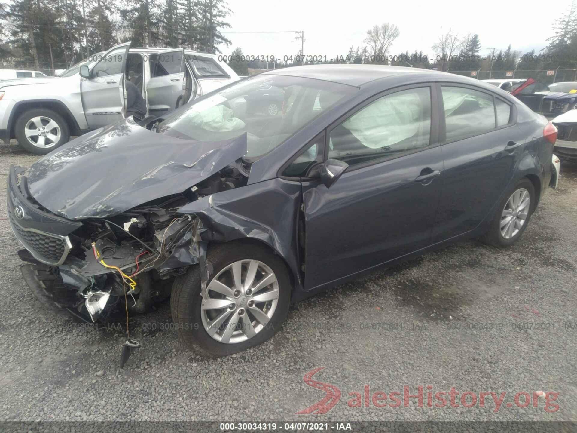 KNAFX4A67G5442087 2016 KIA FORTE