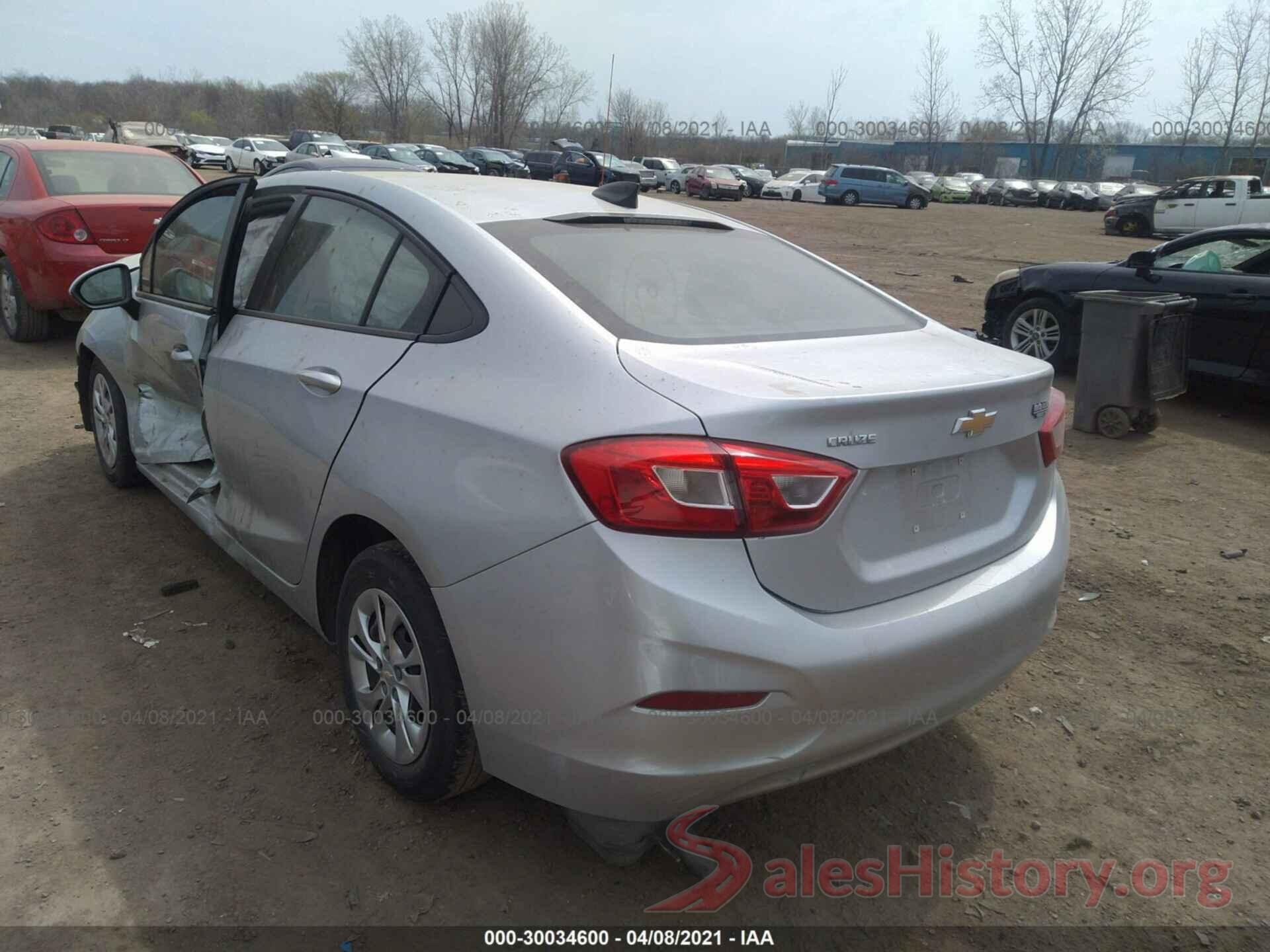 1G1BJ5SM7K7101378 2019 CHEVROLET CRUZE