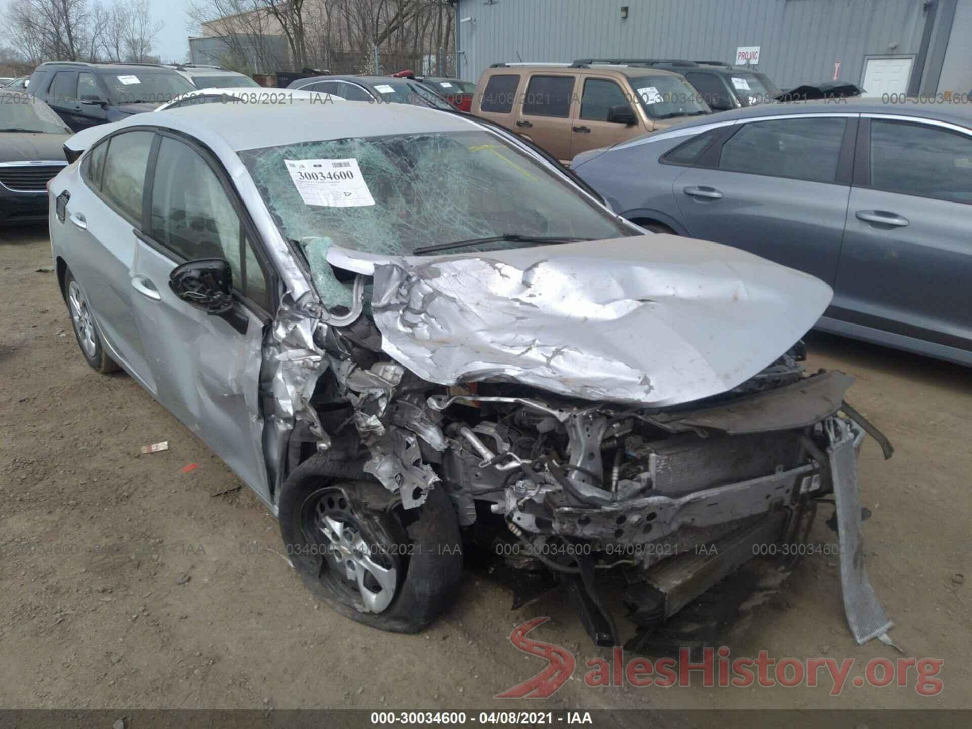 1G1BJ5SM7K7101378 2019 CHEVROLET CRUZE