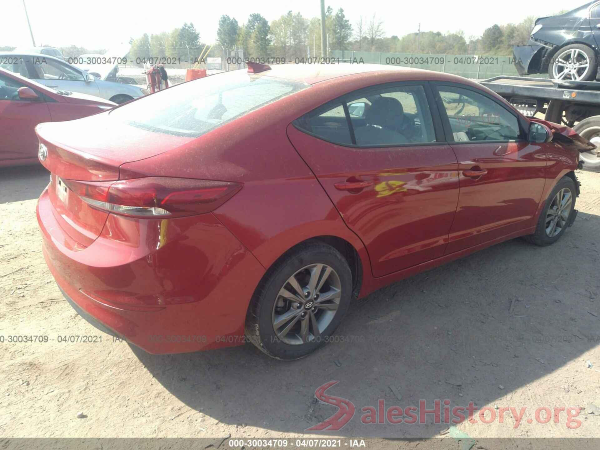 5NPD84LF7JH318851 2018 HYUNDAI ELANTRA