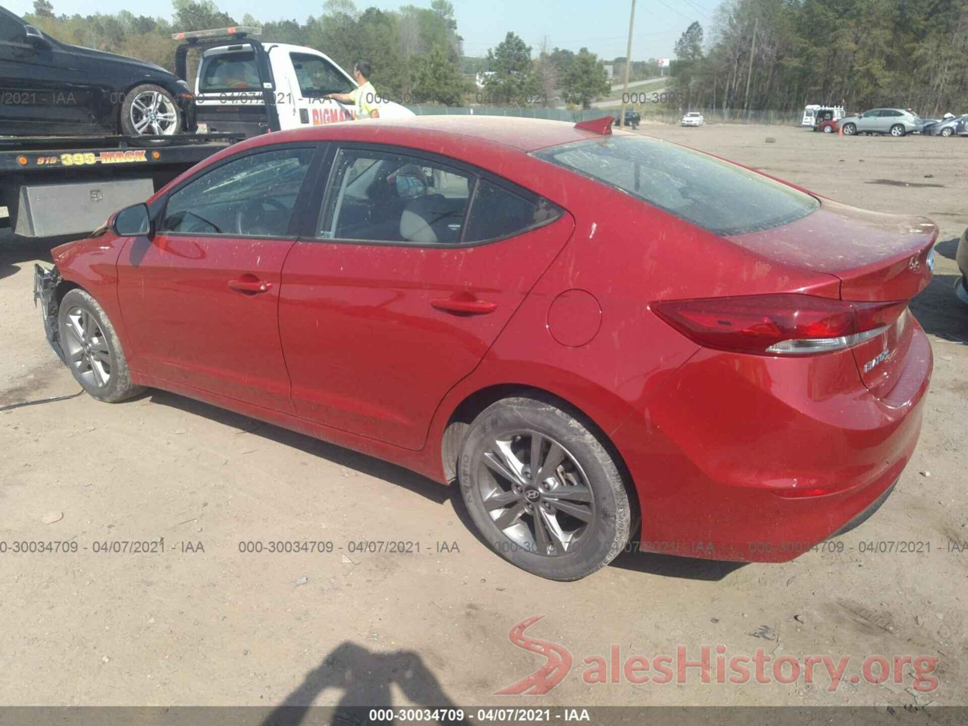 5NPD84LF7JH318851 2018 HYUNDAI ELANTRA