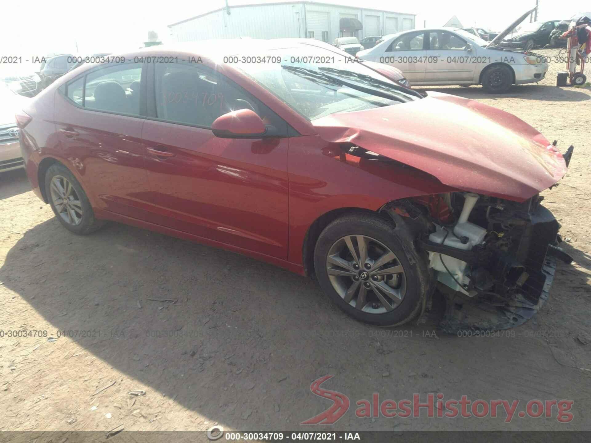 5NPD84LF7JH318851 2018 HYUNDAI ELANTRA