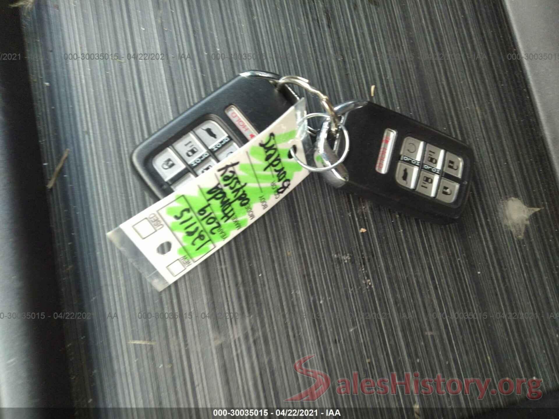 5FNRL6H70KB041333 2019 HONDA ODYSSEY