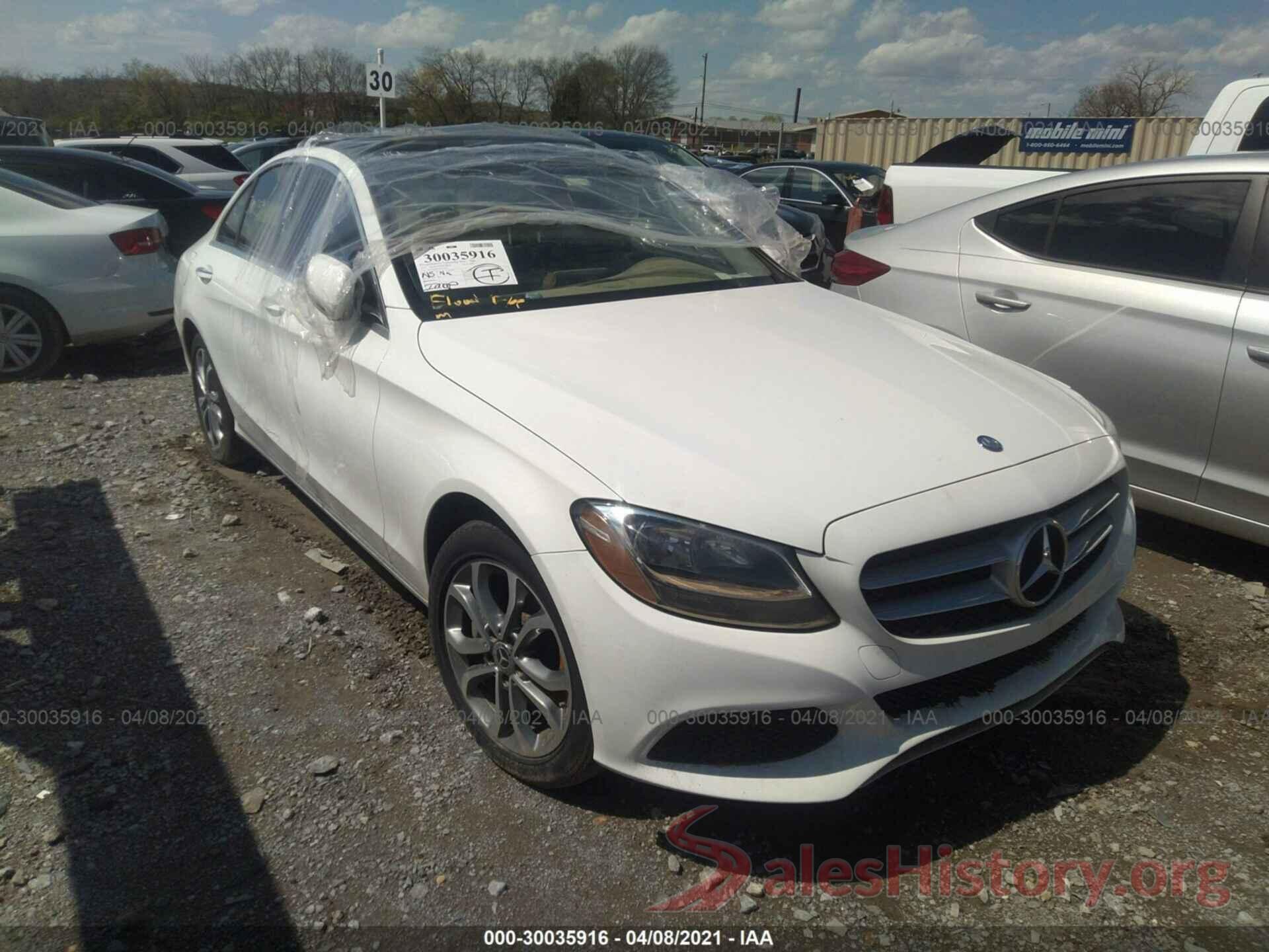 55SWF4KB7HU218558 2017 MERCEDES-BENZ C-CLASS