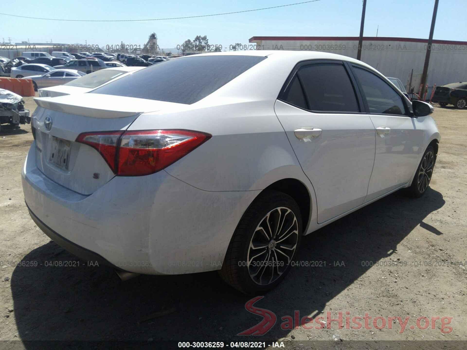 5YFBURHE5GP423920 2016 TOYOTA COROLLA