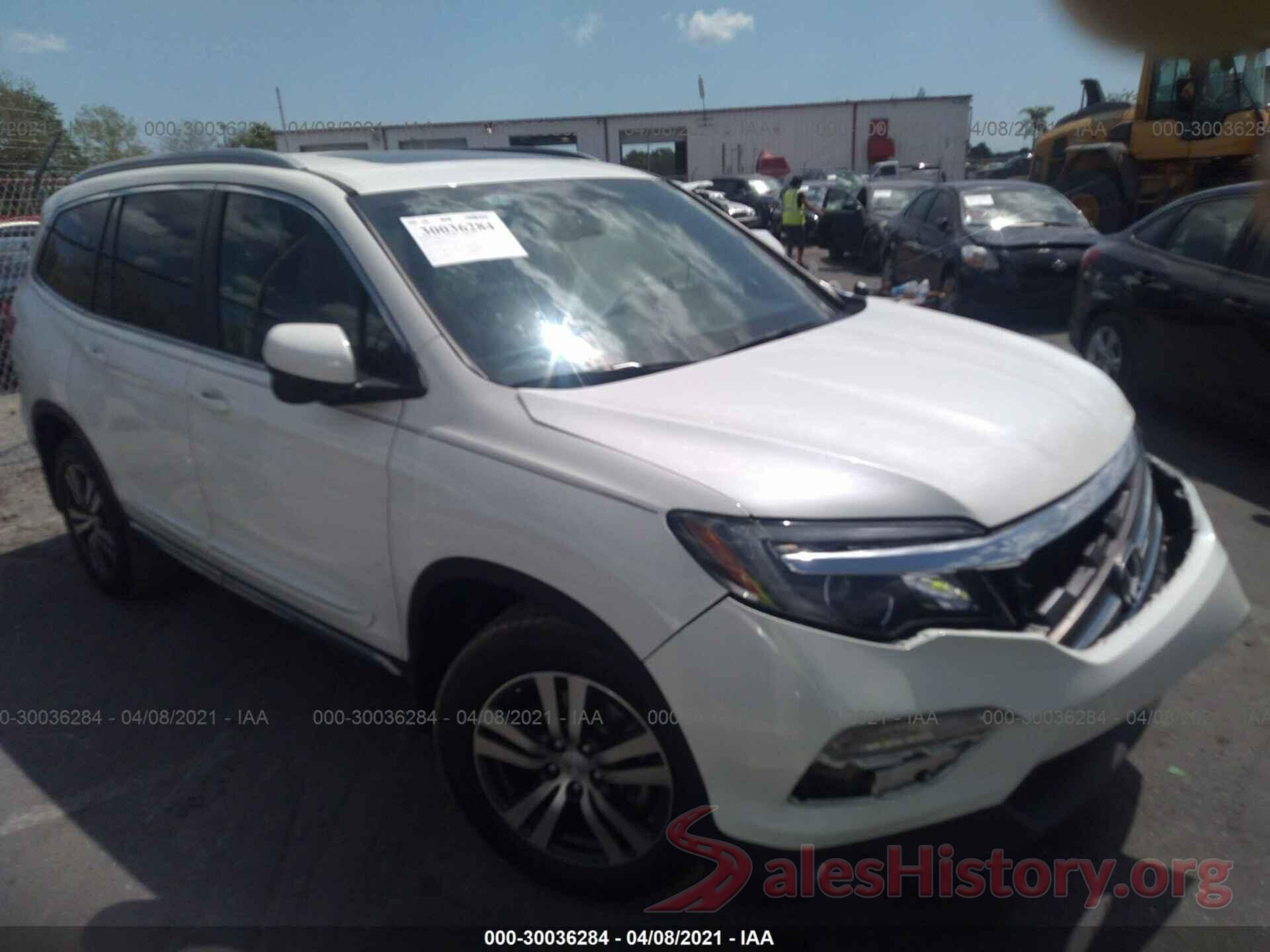 5FNYF5H58GB051305 2016 HONDA PILOT