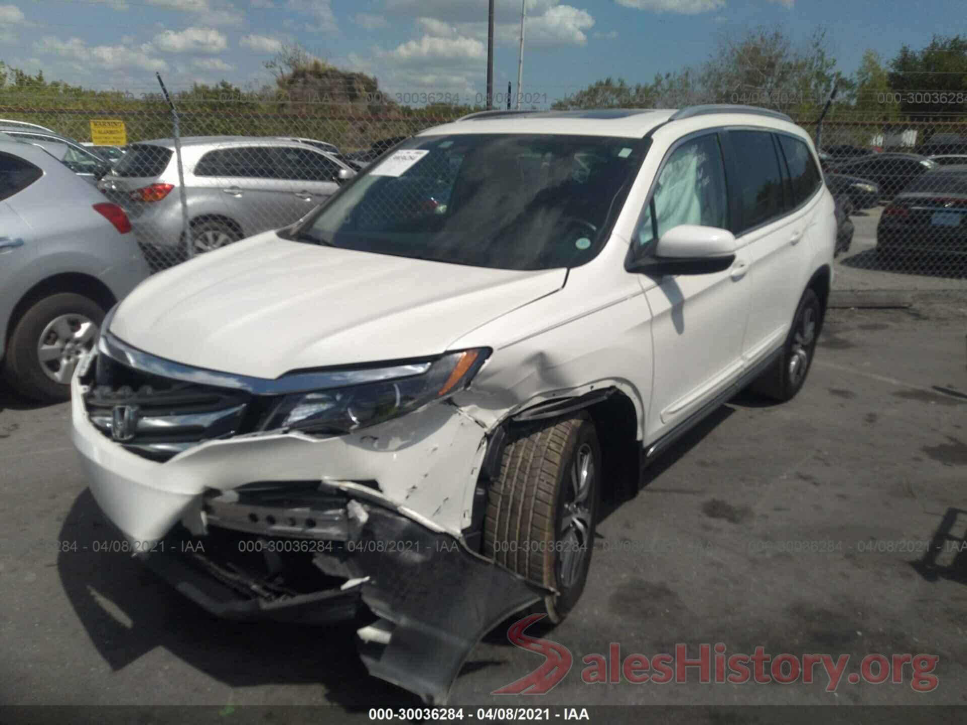 5FNYF5H58GB051305 2016 HONDA PILOT