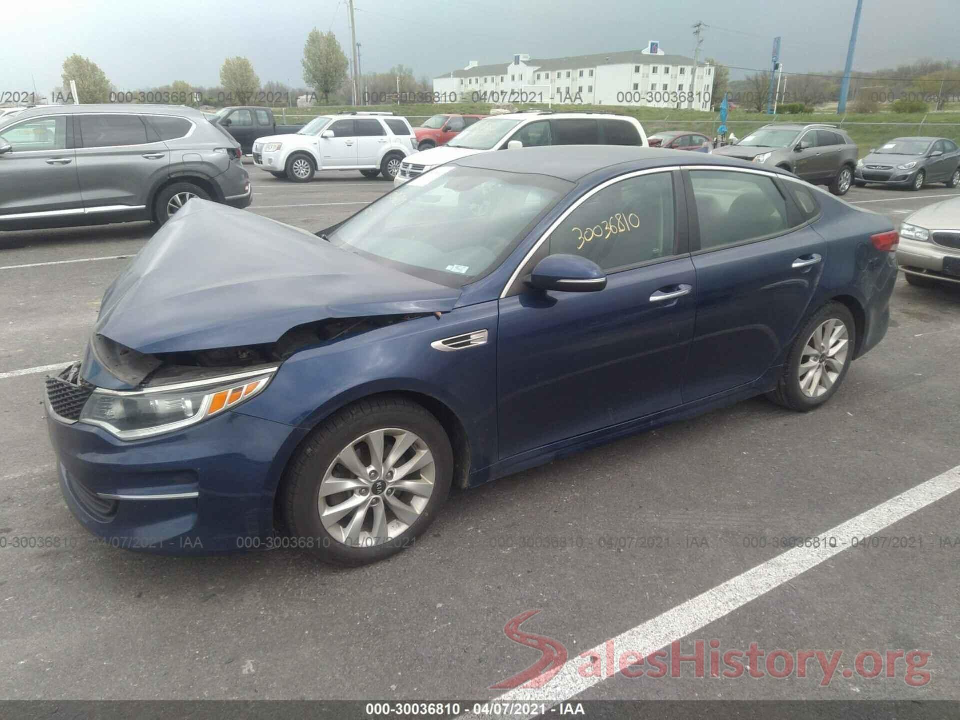 5XXGT4L36GG082957 2016 KIA OPTIMA