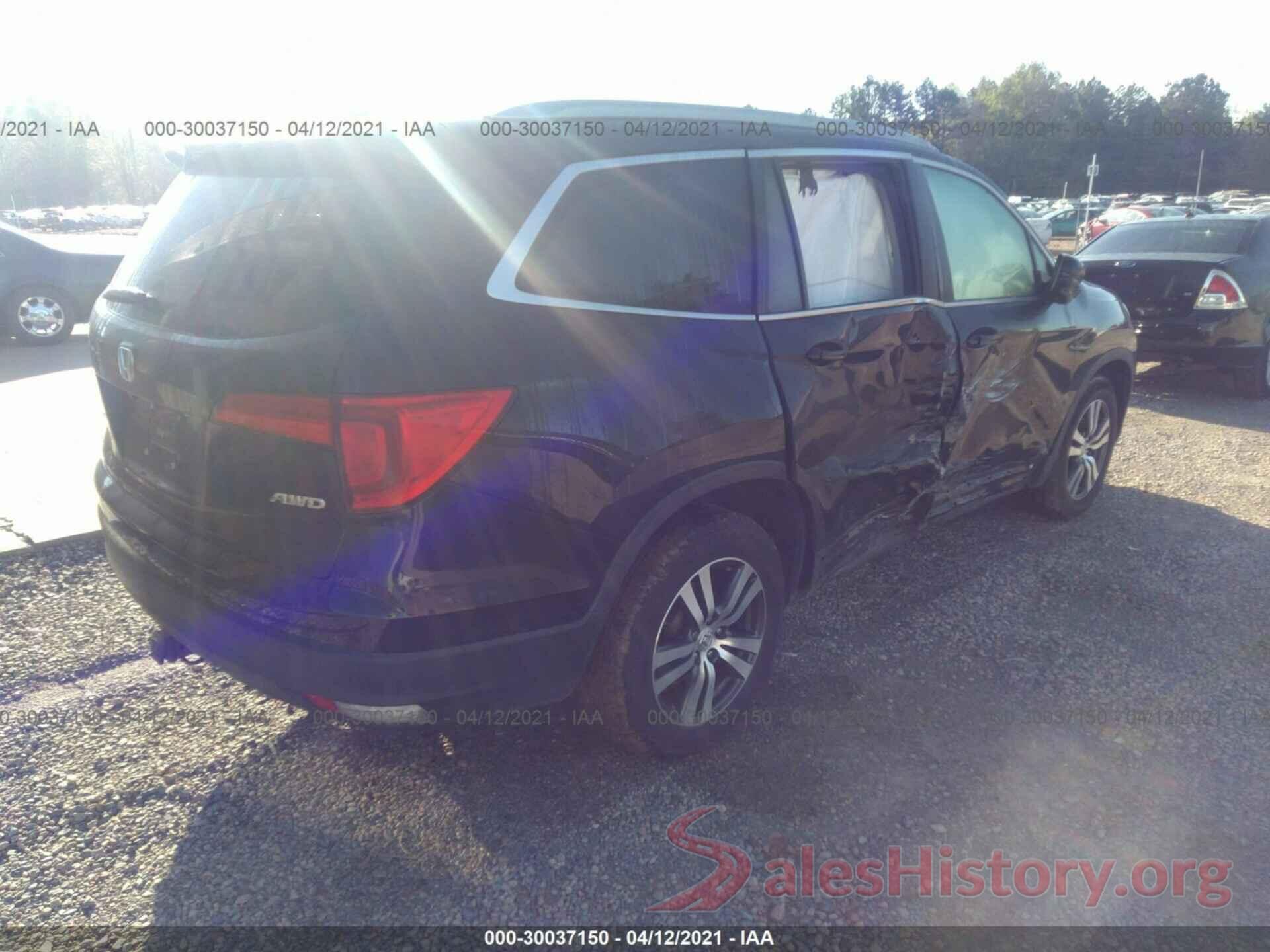 5FNYF6H52GB068607 2016 HONDA PILOT