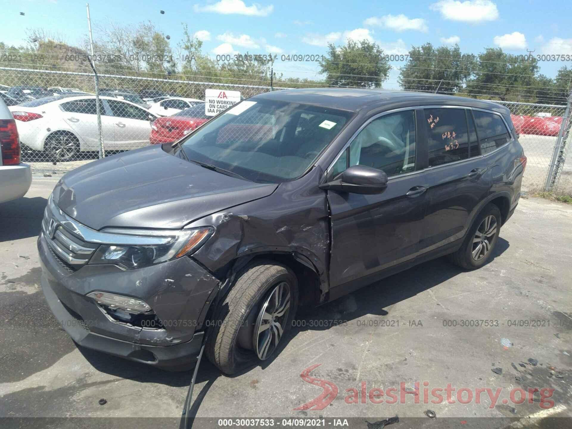 5FNYF5H71GB020673 2016 HONDA PILOT