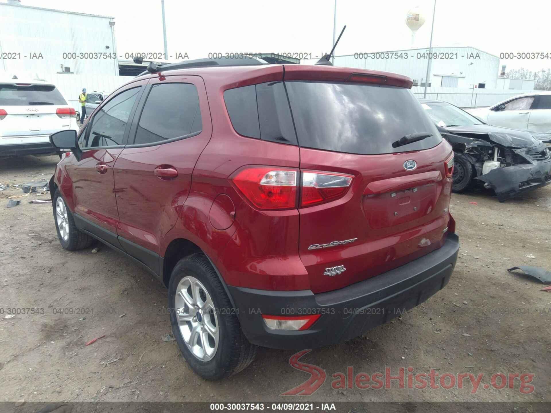 MAJ3S2GE7KC291561 2019 FORD ECOSPORT