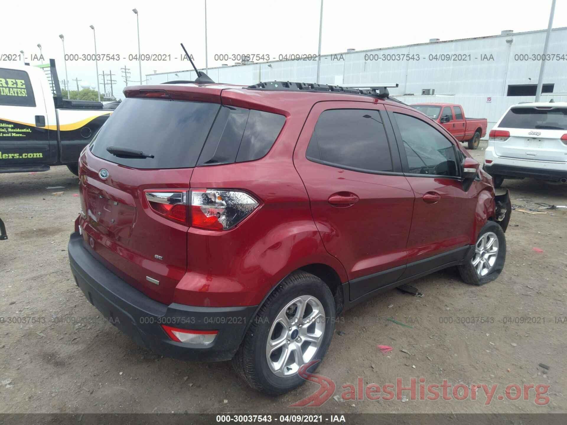 MAJ3S2GE7KC291561 2019 FORD ECOSPORT