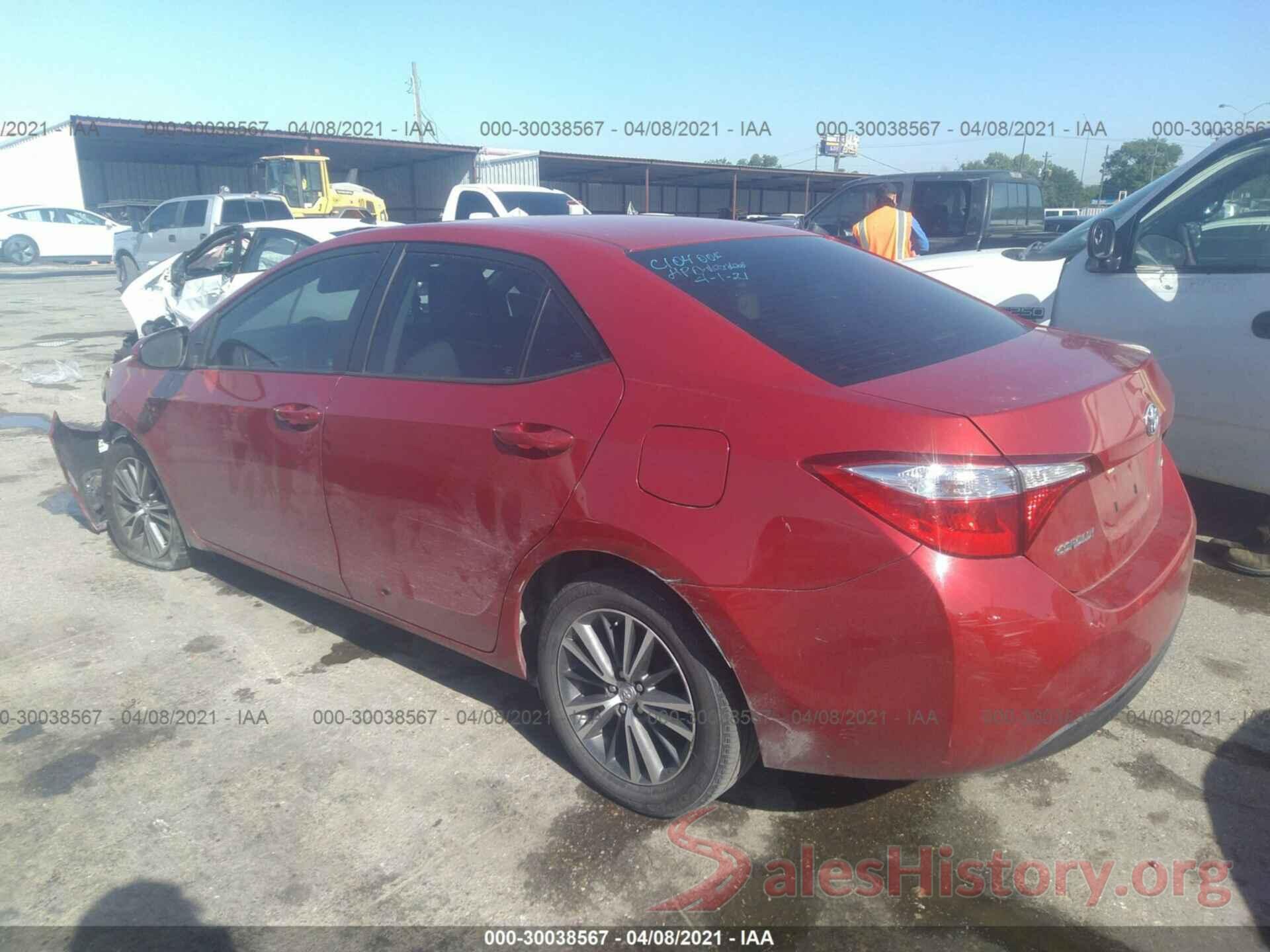 5YFBURHEXGP448778 2016 TOYOTA COROLLA