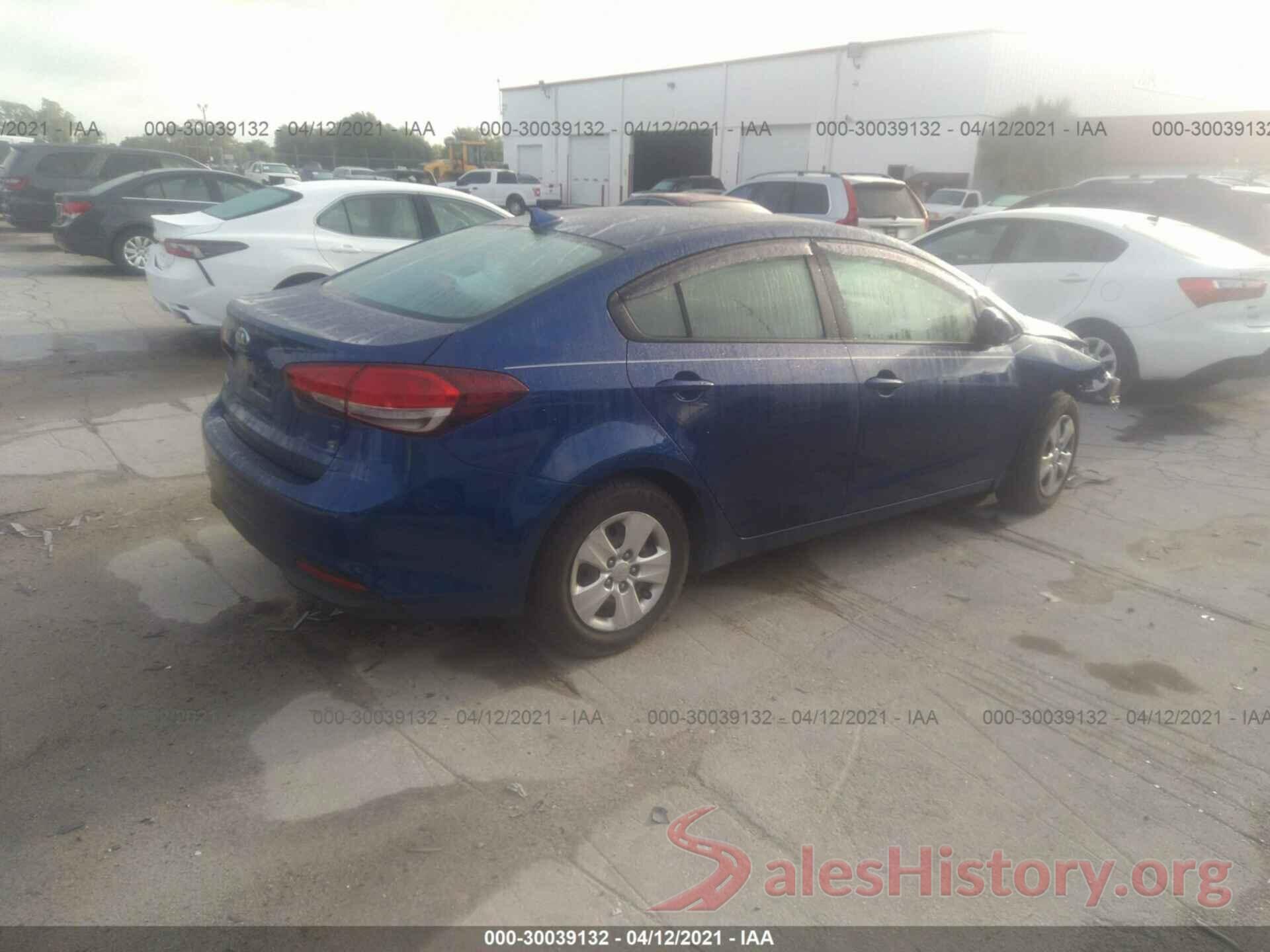 3KPFK4A7XHE136937 2017 KIA FORTE