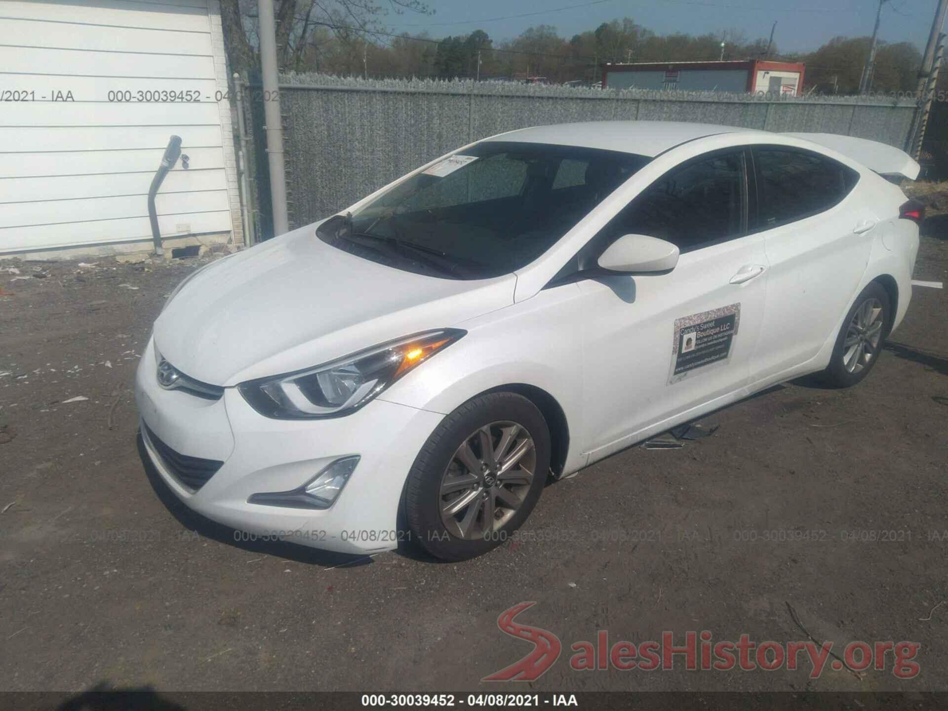 5NPDH4AE5GH754651 2016 HYUNDAI ELANTRA