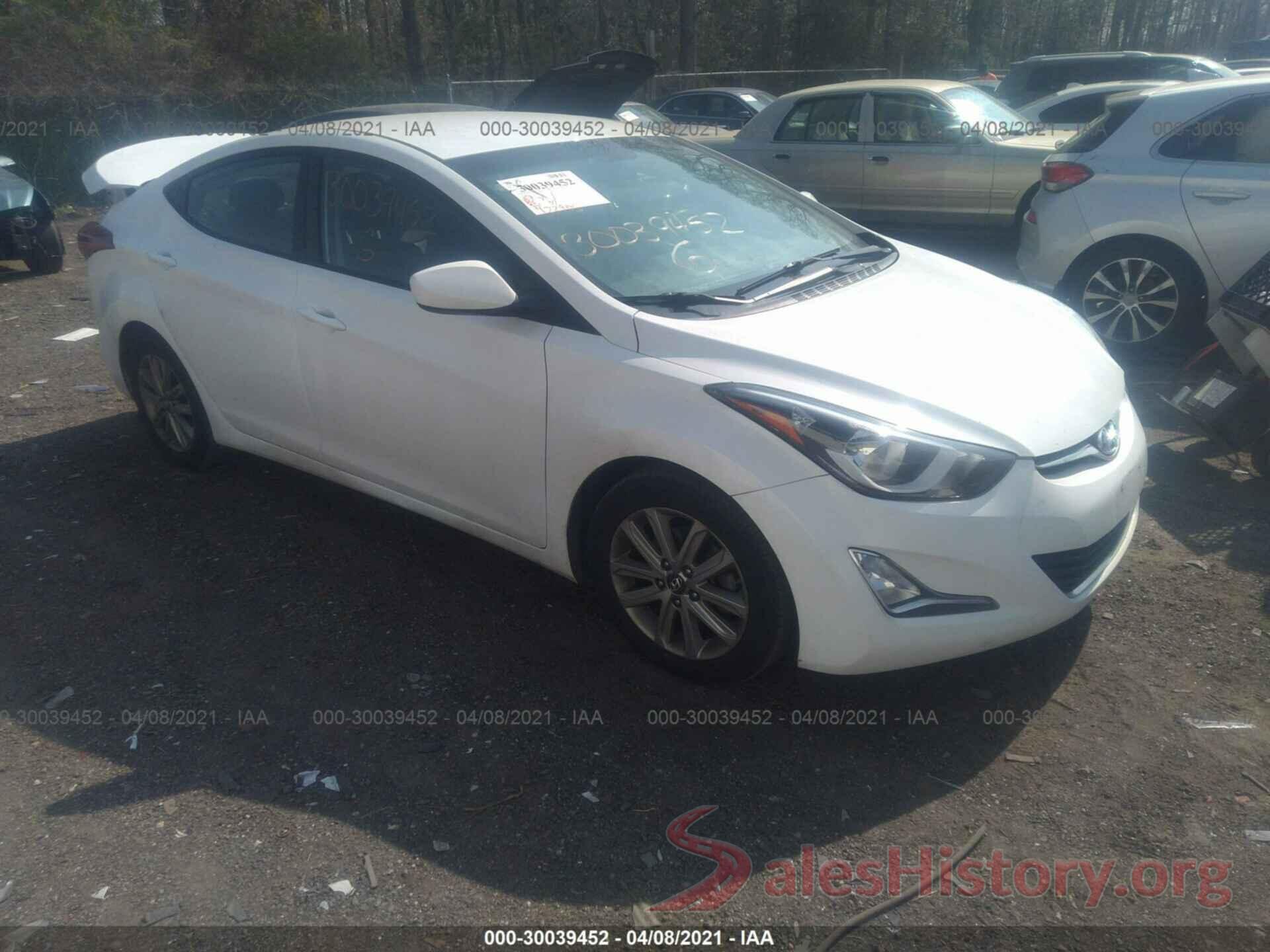 5NPDH4AE5GH754651 2016 HYUNDAI ELANTRA