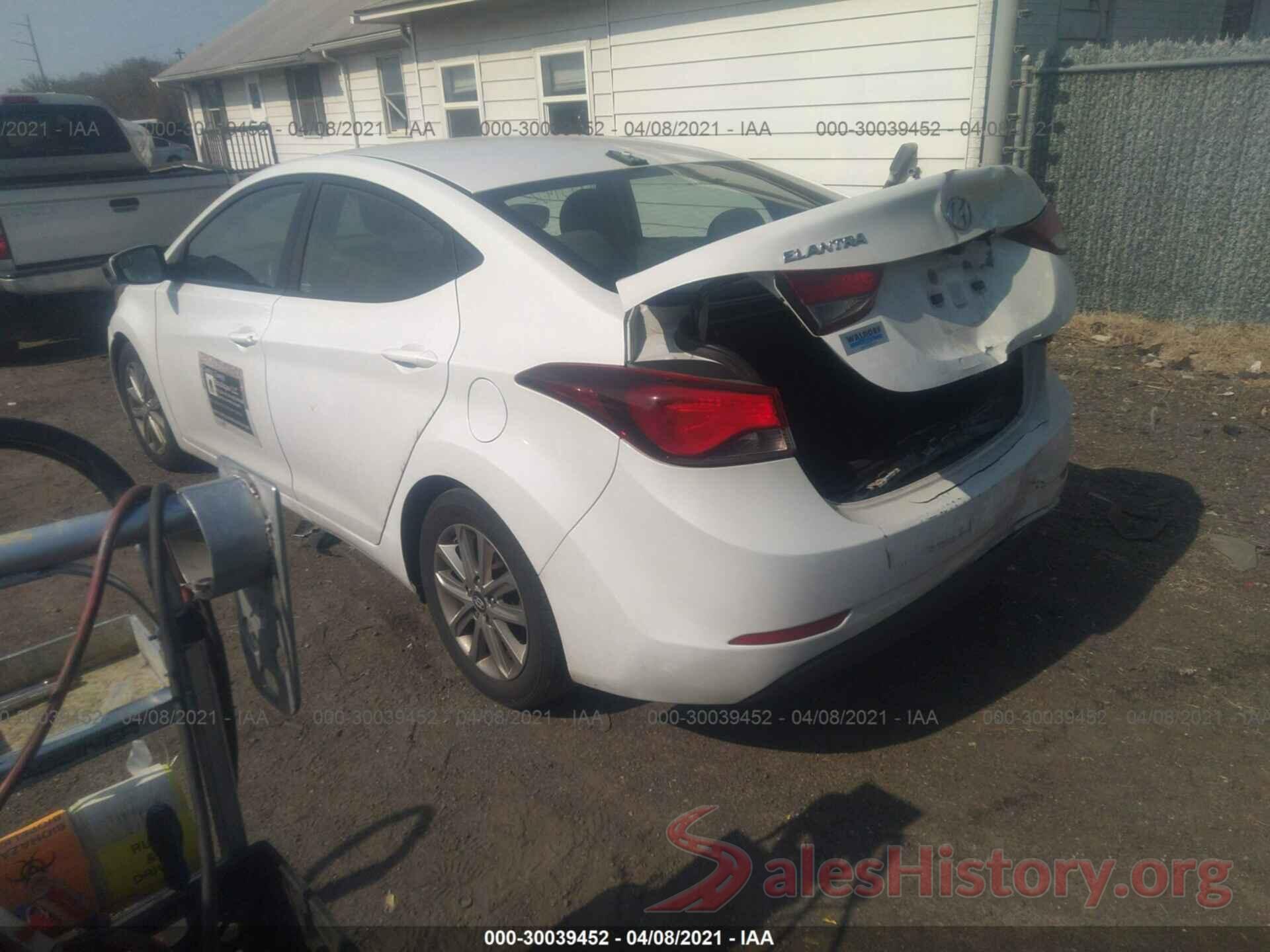 5NPDH4AE5GH754651 2016 HYUNDAI ELANTRA