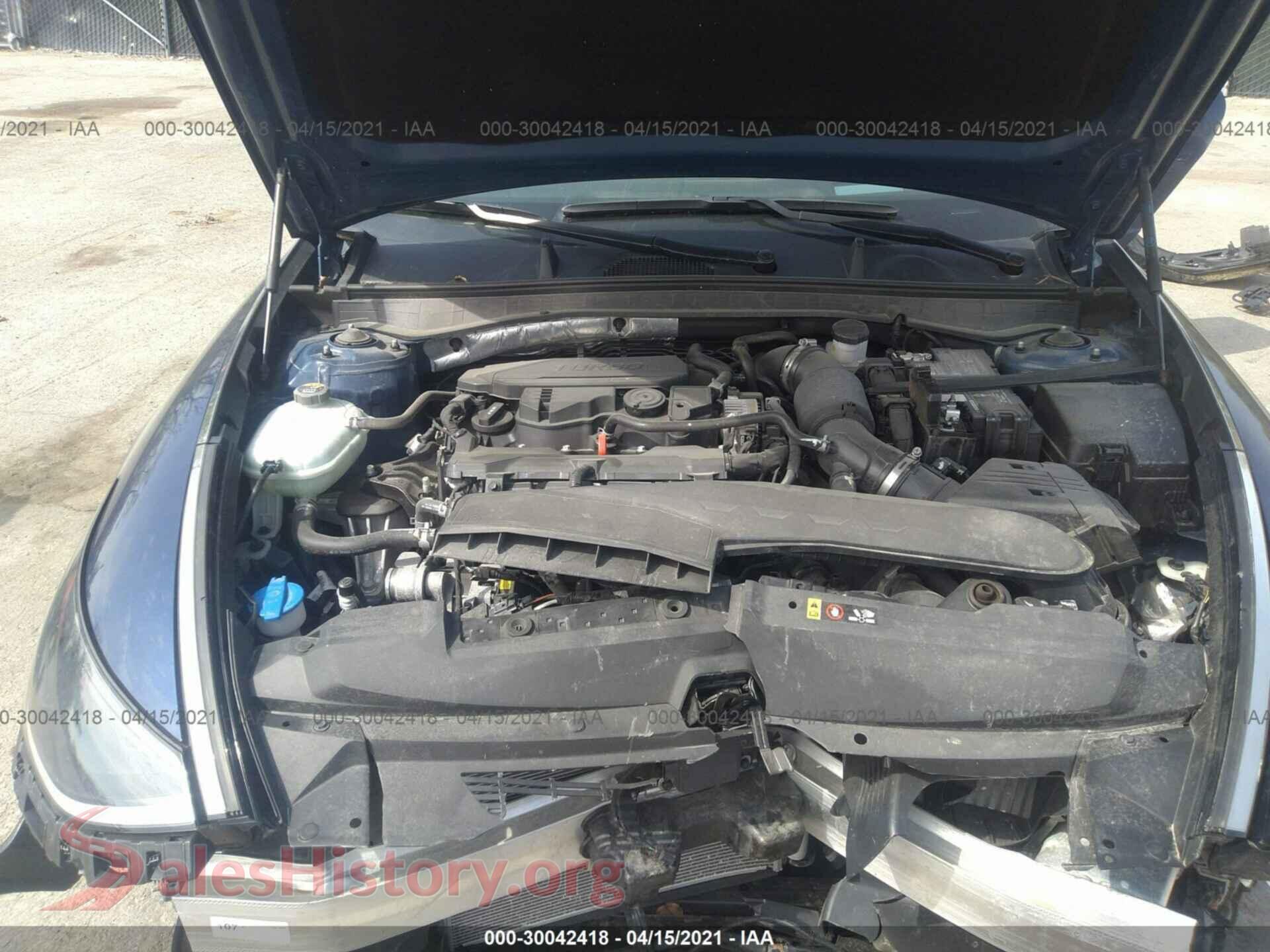 2020 HYUNDAI SONATA VIN 5NPEH4J29LH038873, interior dashboard