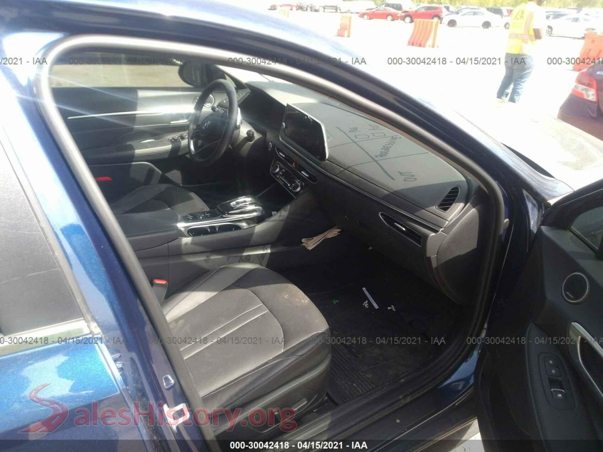 2020 HYUNDAI SONATA VIN 5NPEH4J29LH038873, rear view