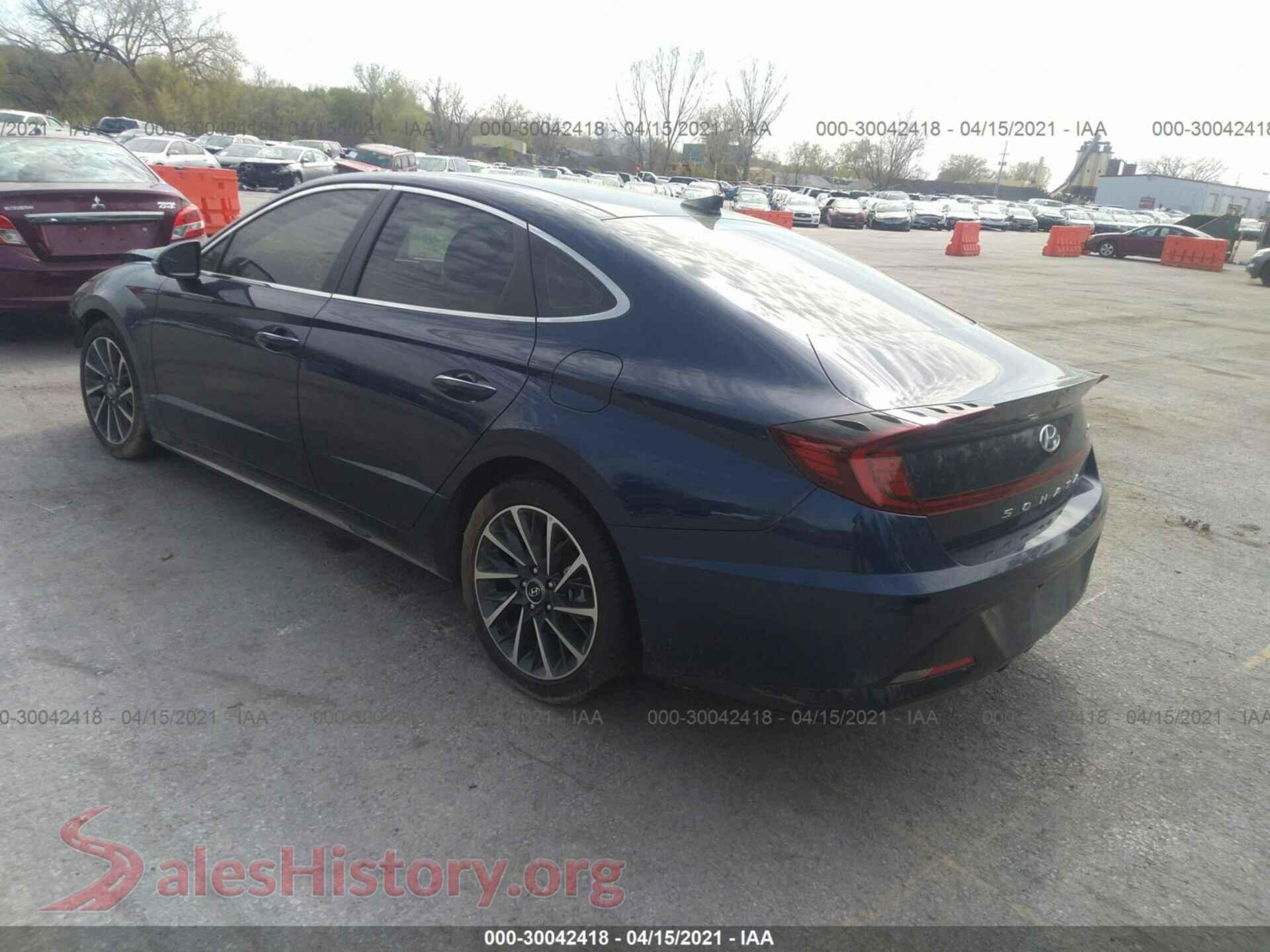 2020 HYUNDAI SONATA VIN 5NPEH4J29LH038873, driver side view