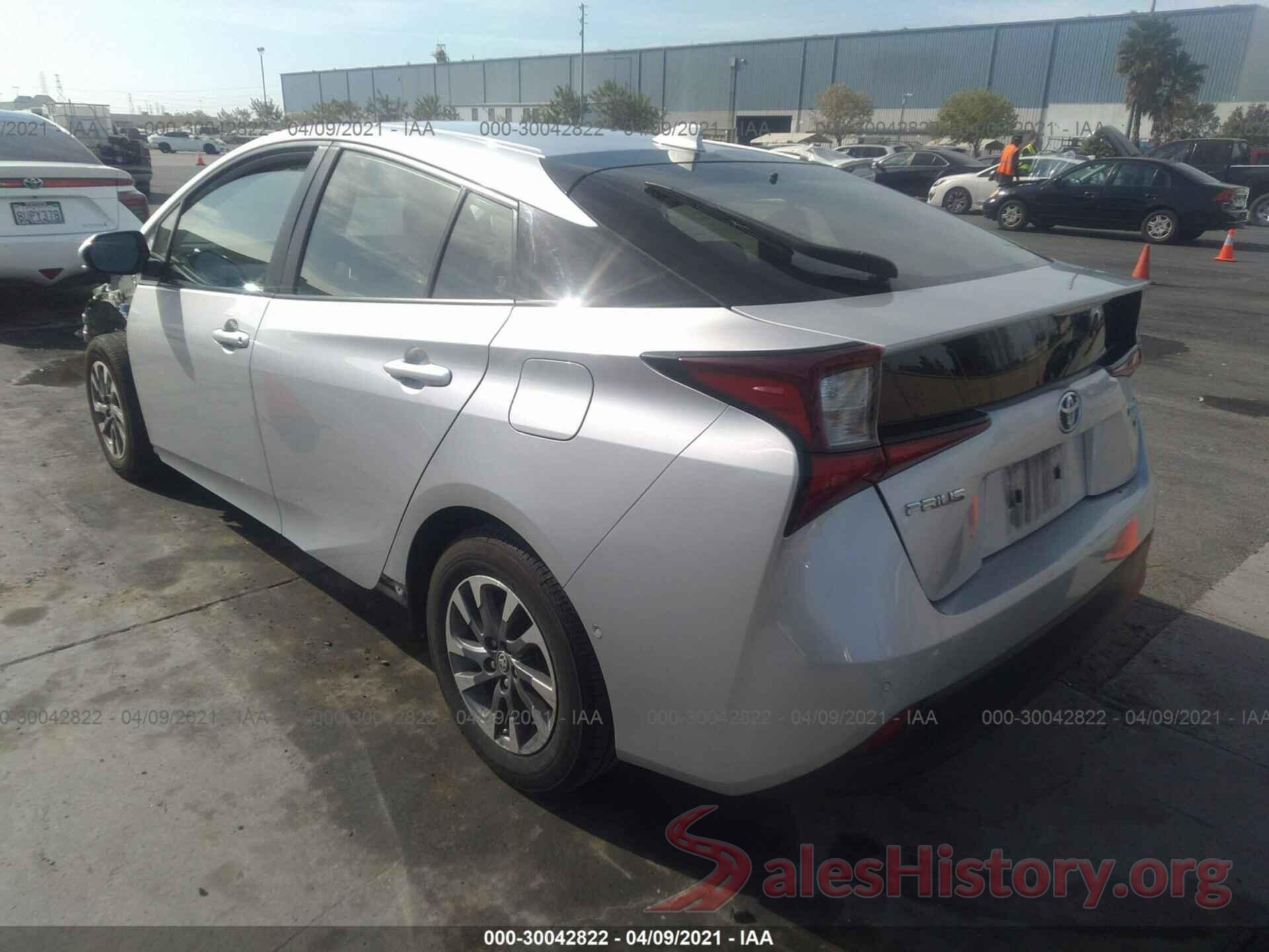 JTDKARFU6K3075016 2019 TOYOTA PRIUS