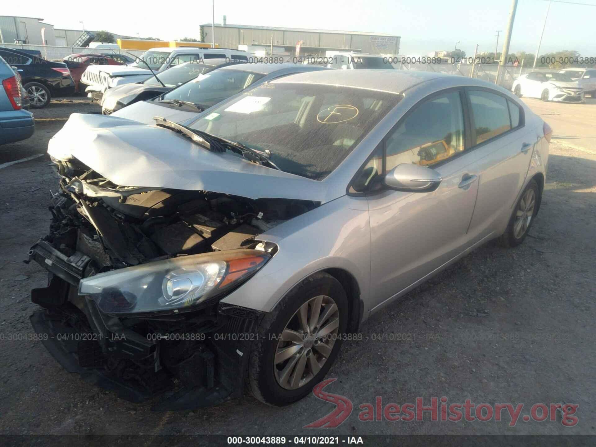 KNAFX4A62G5582208 2016 KIA FORTE