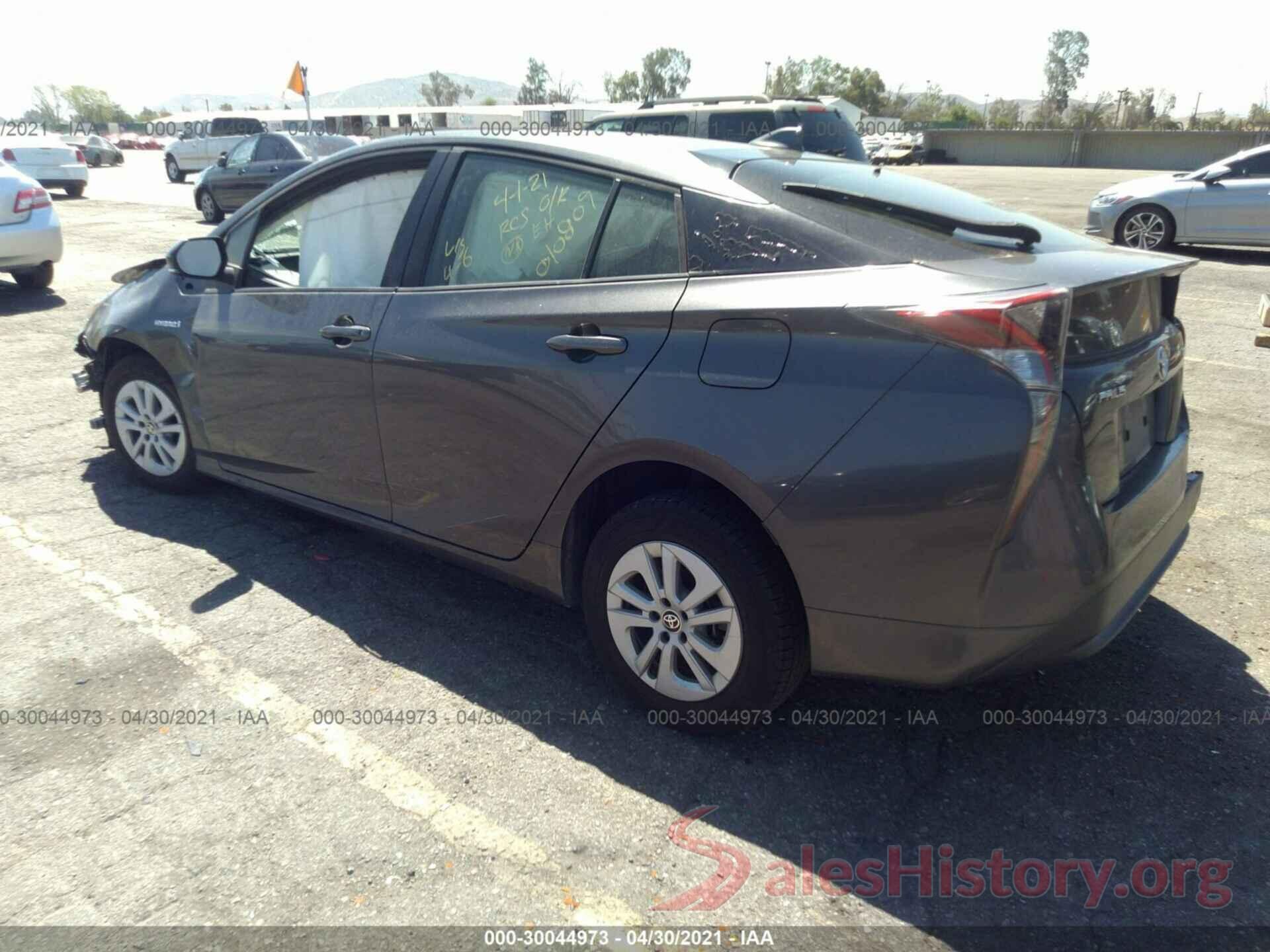 JTDKBRFU7G3010809 2016 TOYOTA PRIUS