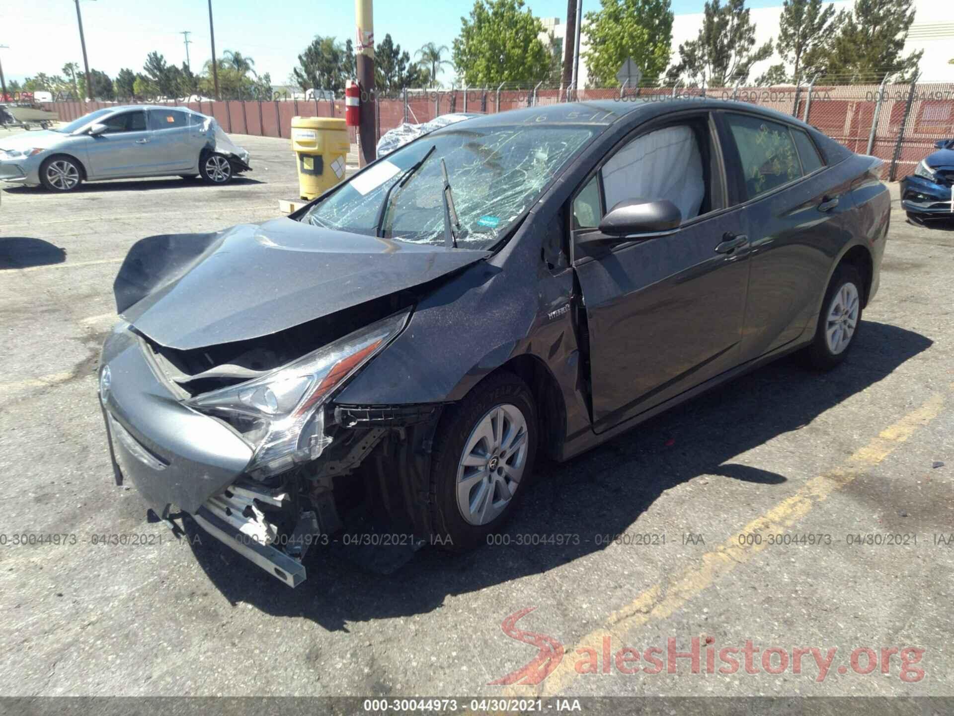 JTDKBRFU7G3010809 2016 TOYOTA PRIUS