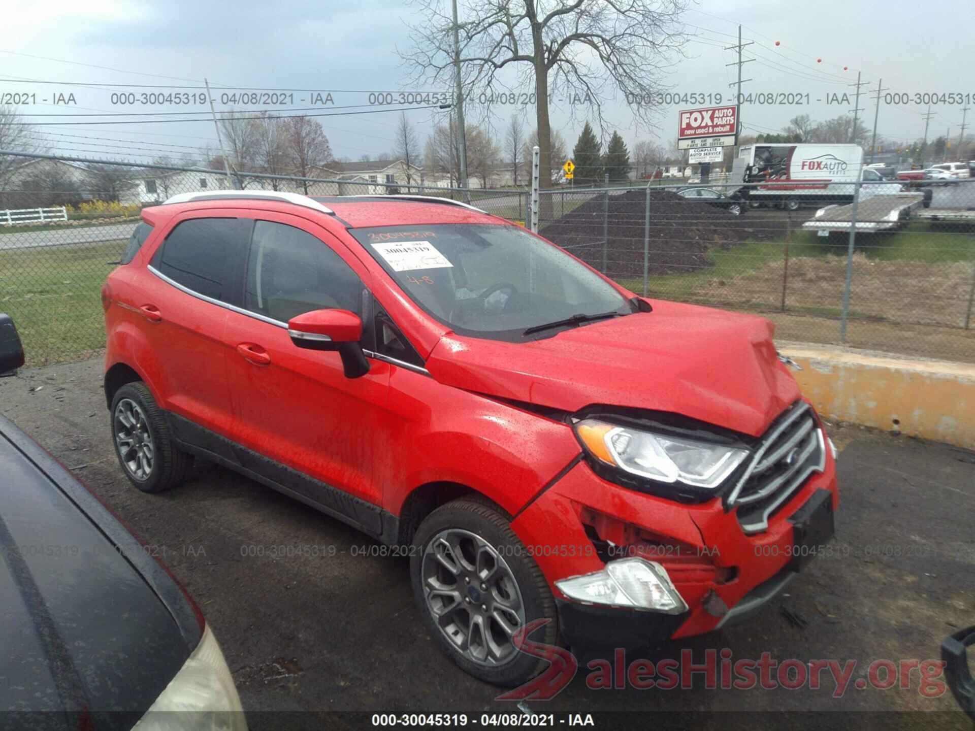 MAJ6S3KL6KC296534 2019 FORD ECOSPORT