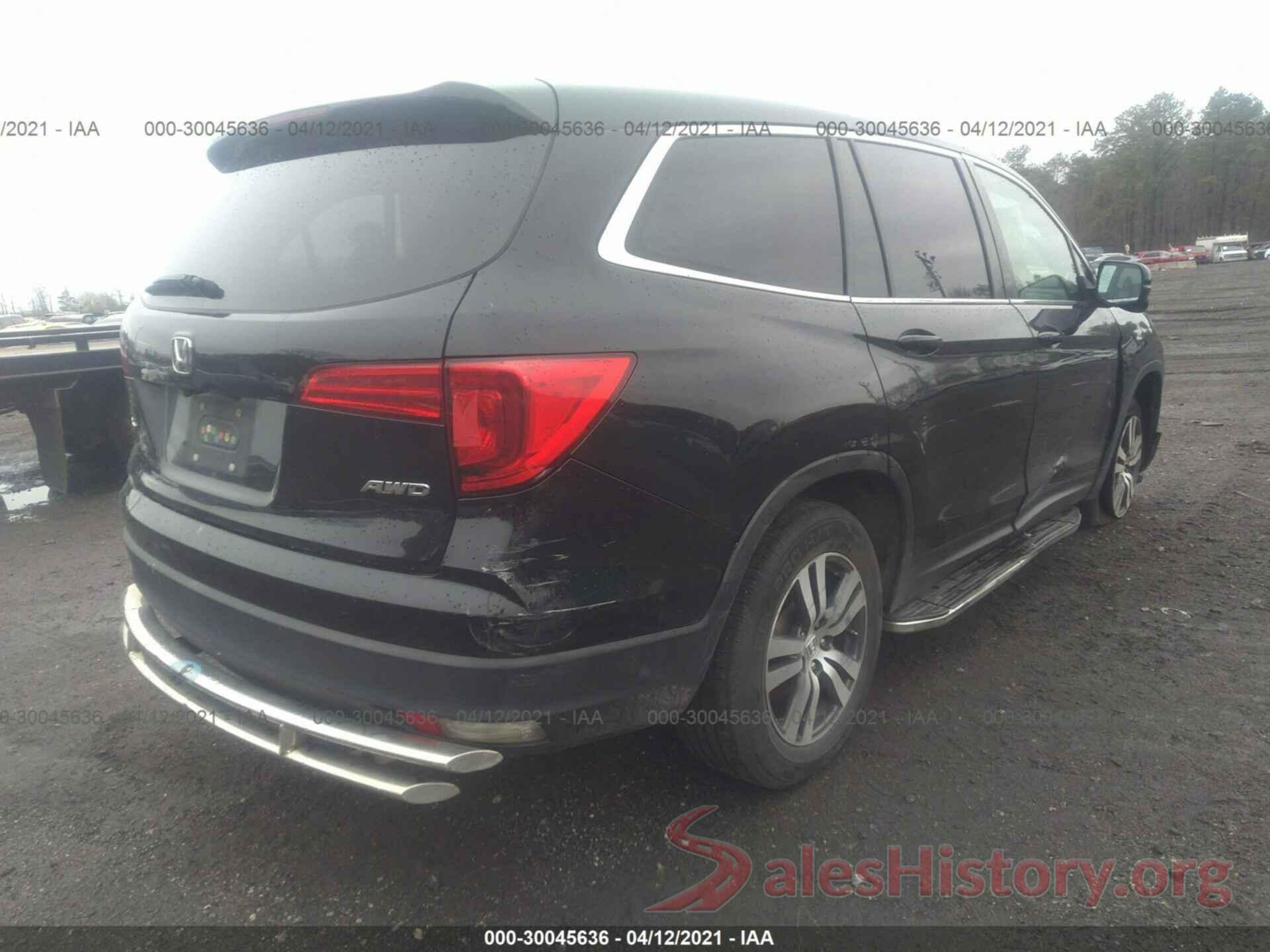 5FNYF6H50GB046671 2016 HONDA PILOT