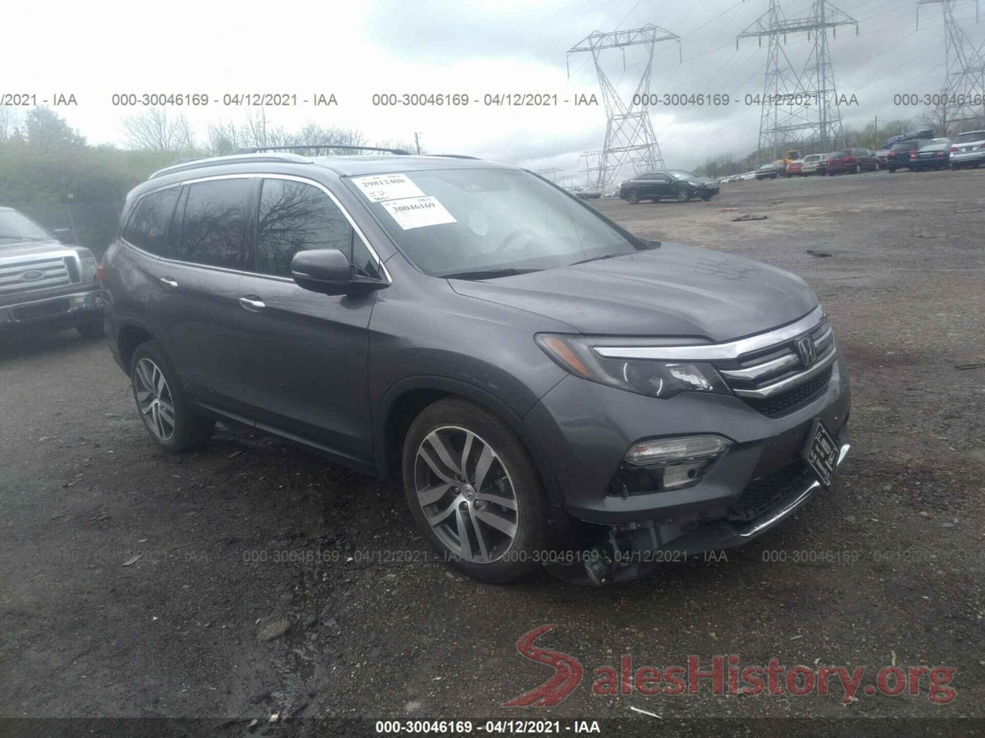 5FNYF6H08HB006537 2017 HONDA PILOT