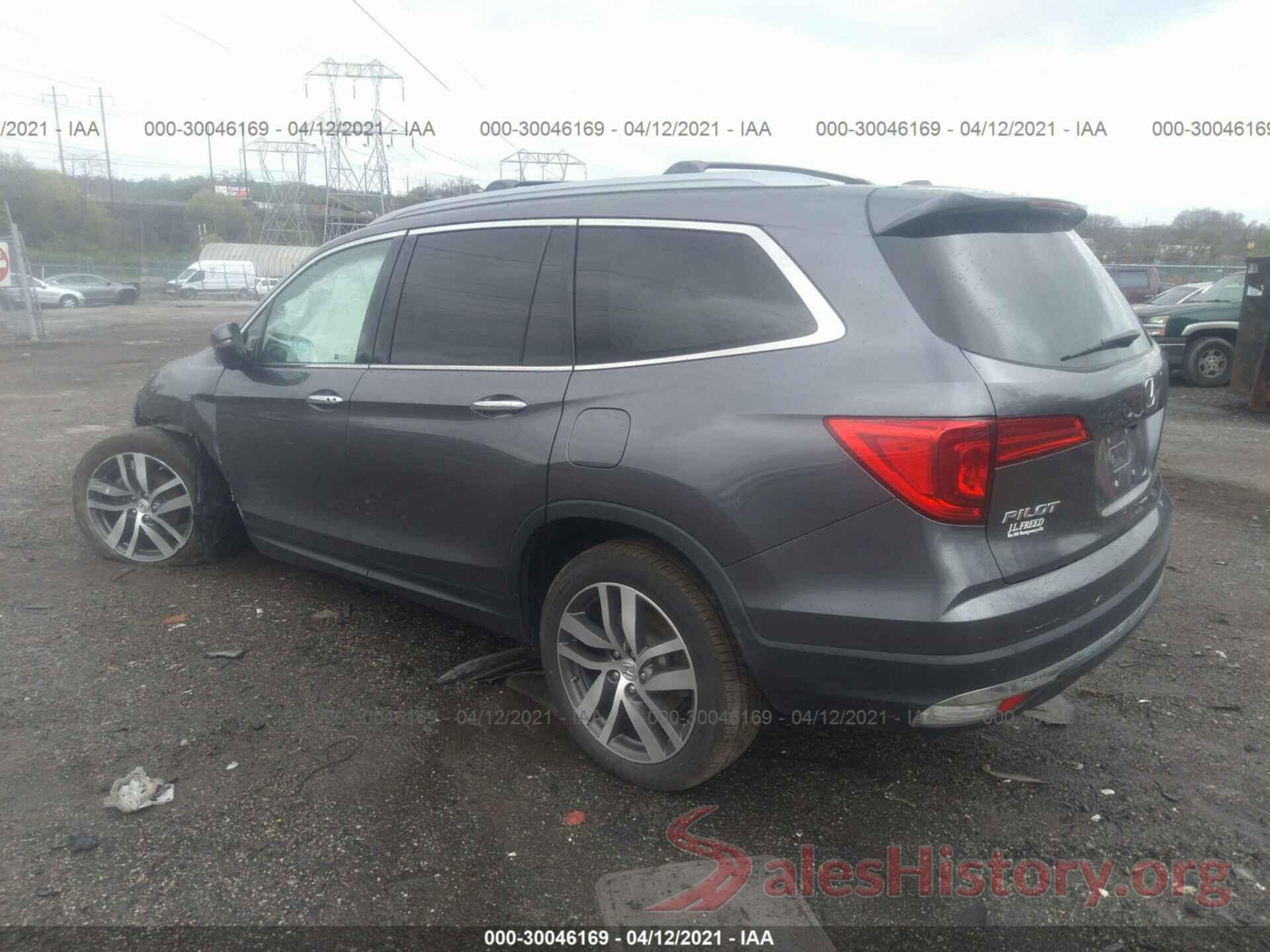 5FNYF6H08HB006537 2017 HONDA PILOT