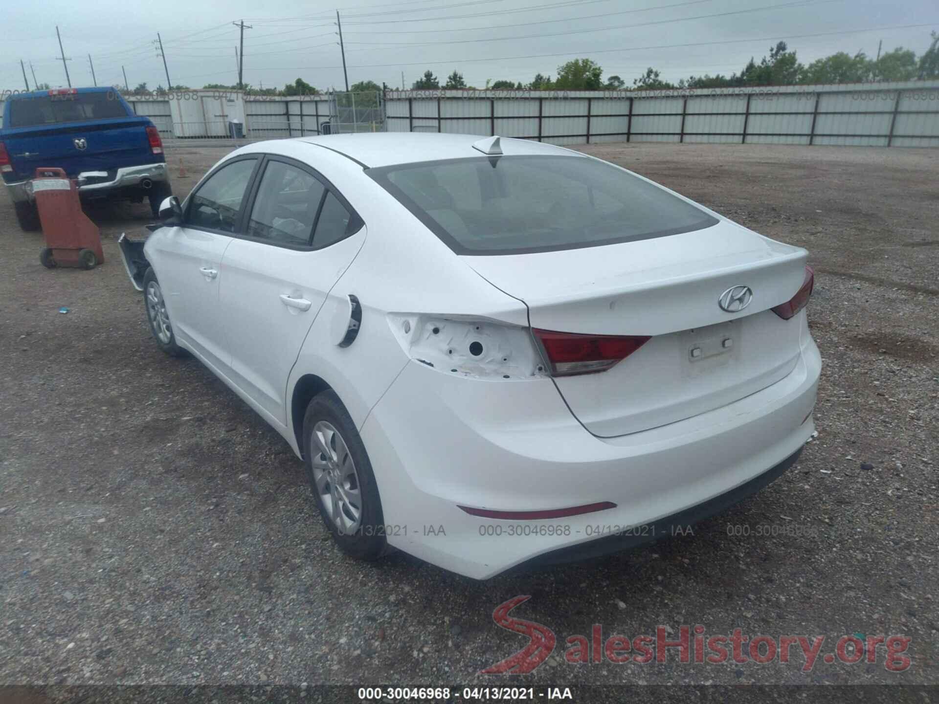 5NPD74LF6HH127399 2017 HYUNDAI ELANTRA