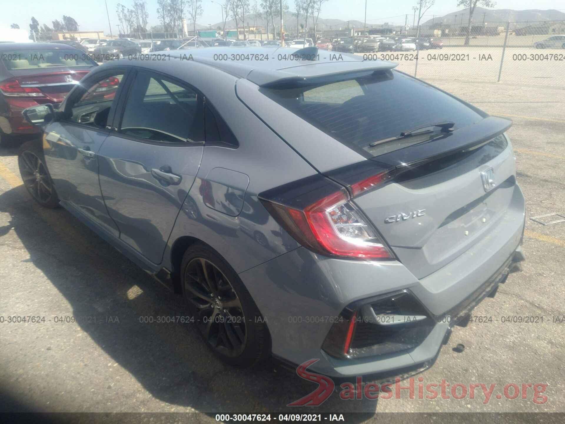 SHHFK7H46MU403846 2021 HONDA CIVIC HATCHBACK