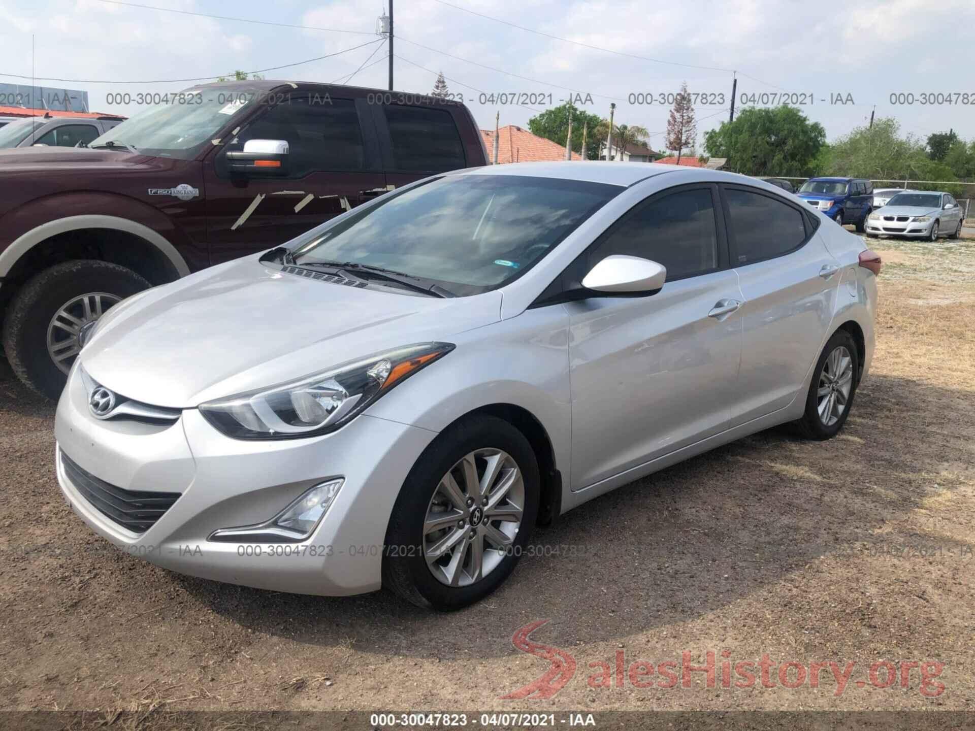 5NPDH4AE5GH712013 2016 HYUNDAI ELANTRA