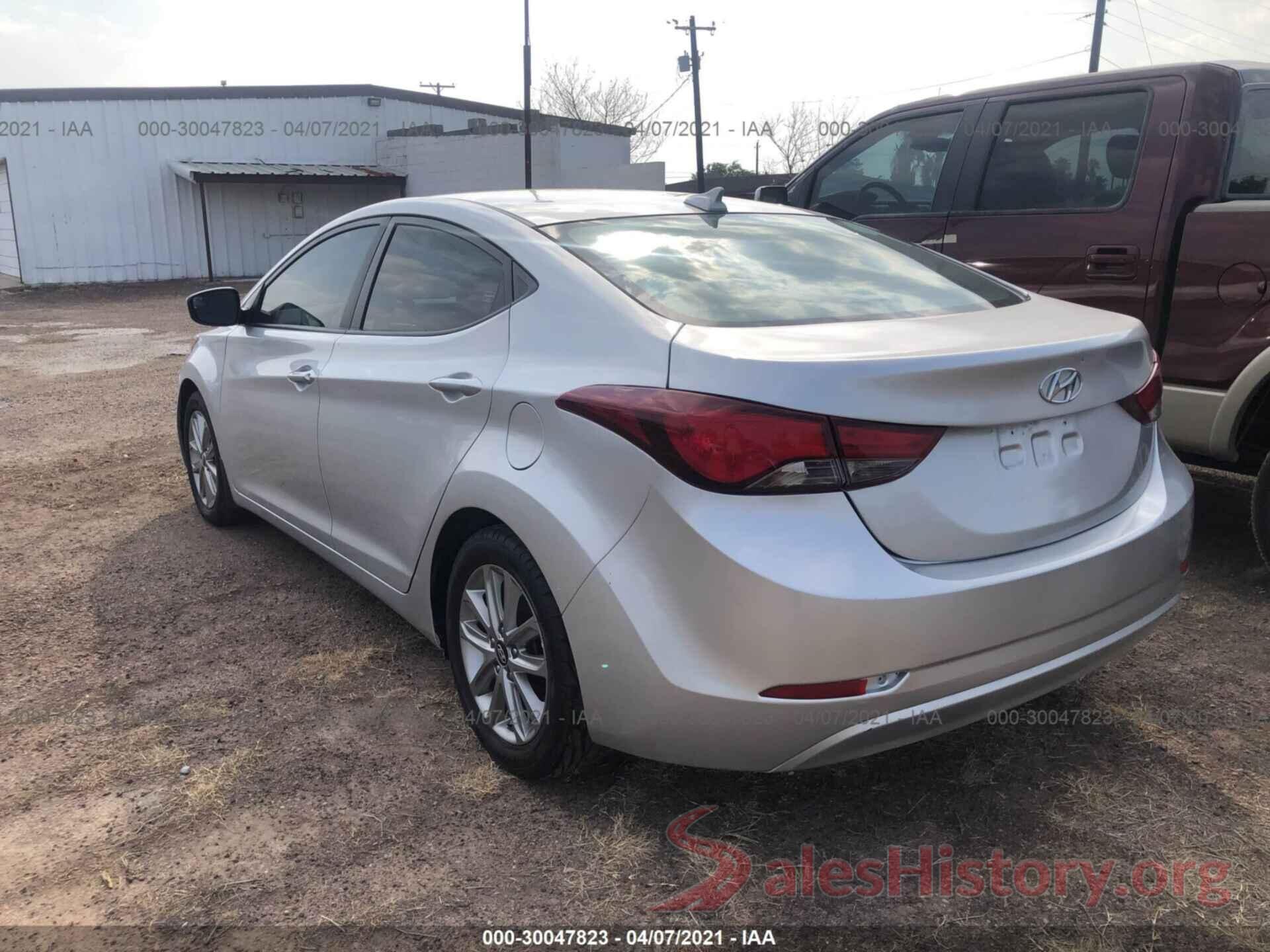 5NPDH4AE5GH712013 2016 HYUNDAI ELANTRA